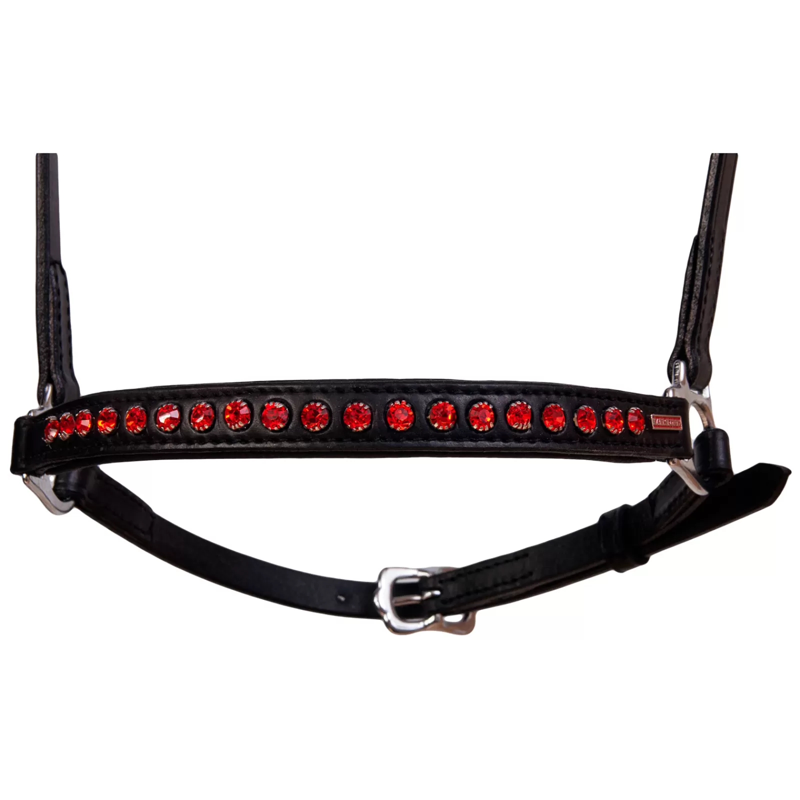 karlslund Hannoveran Noseband, 1 Row Crystals> Bridles & Nosebands