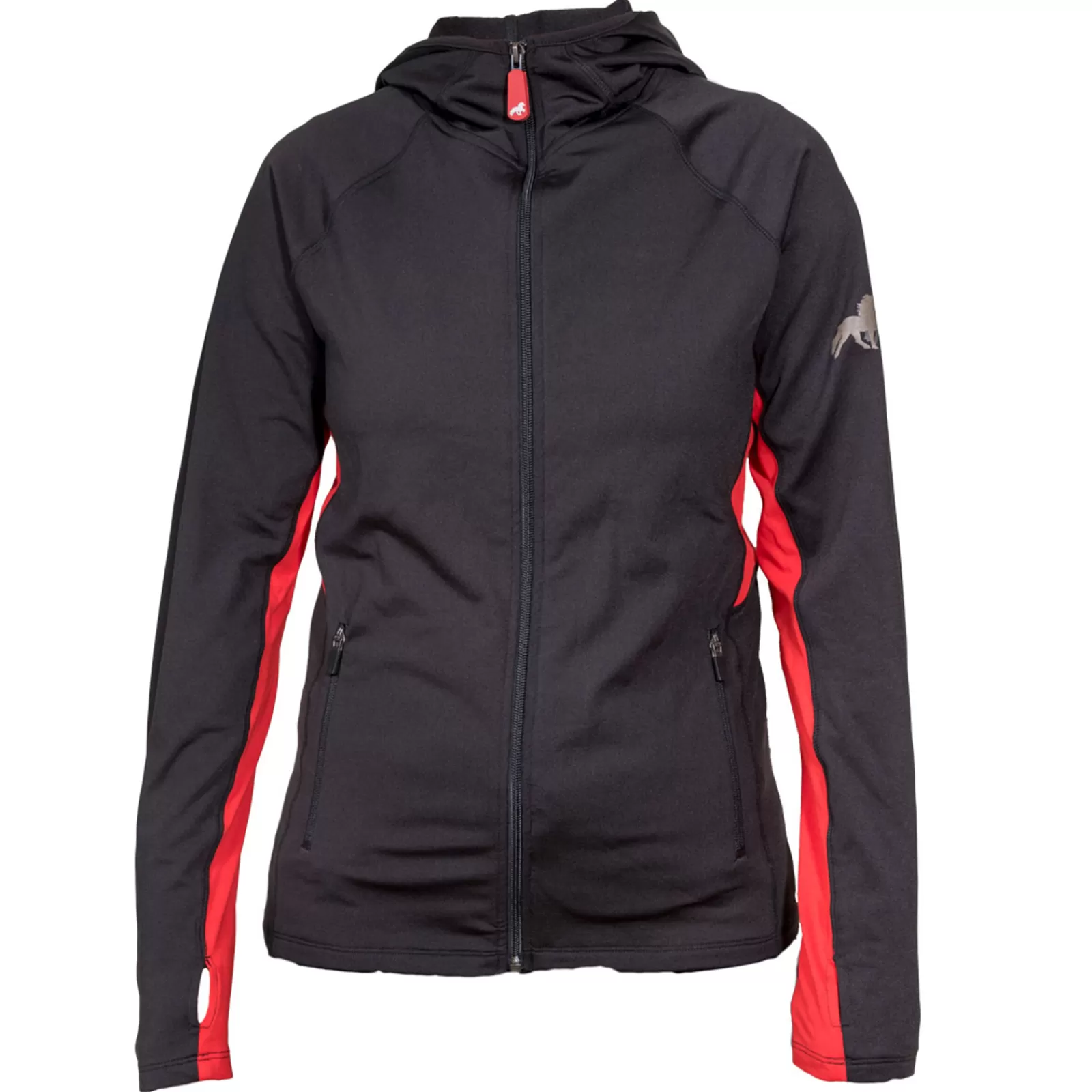 Riding Jumpers & Fleeces*karlslund Kylja Zip Hoodie Black/Red