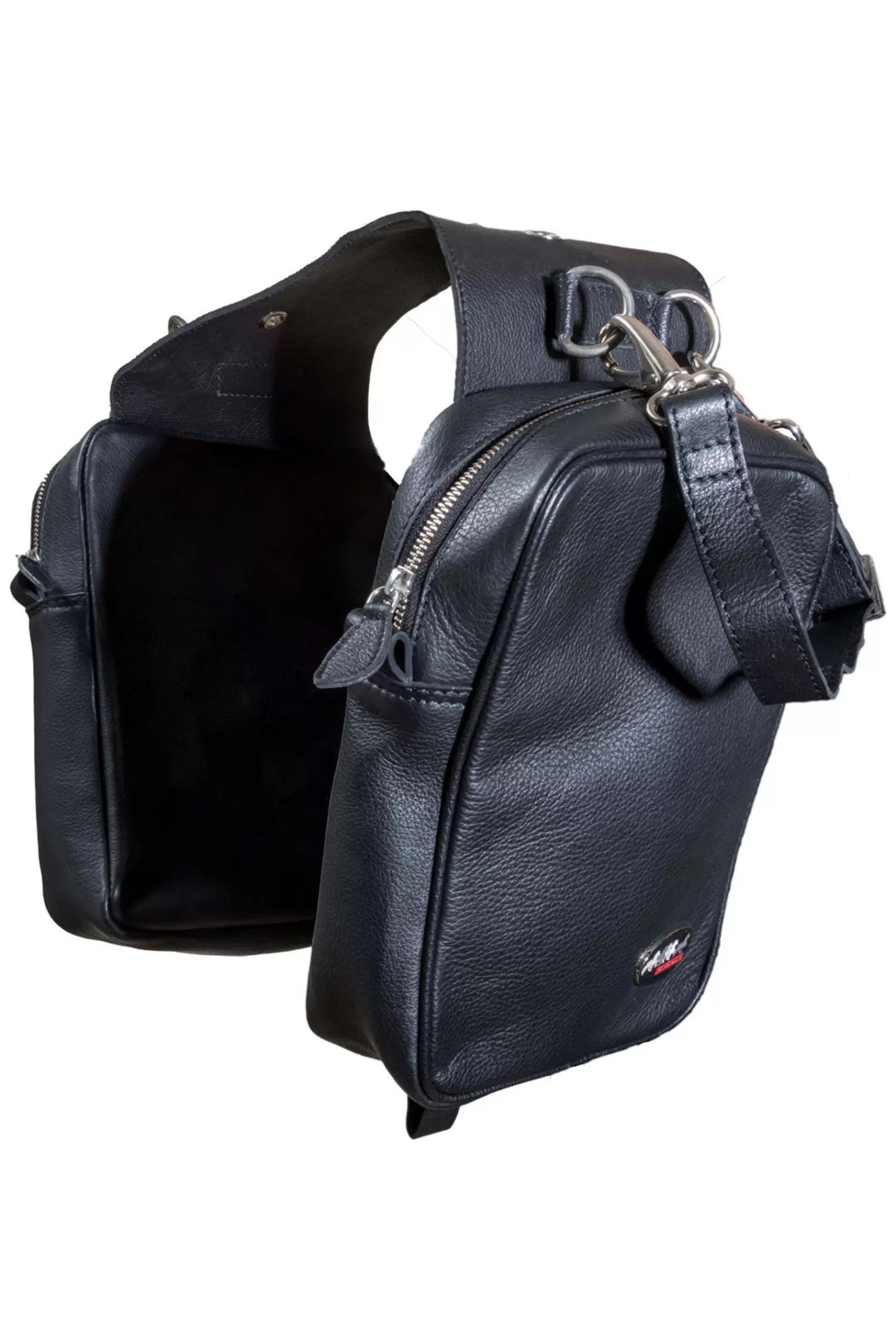 Bags*karlslund Leather Saddle Bag Black