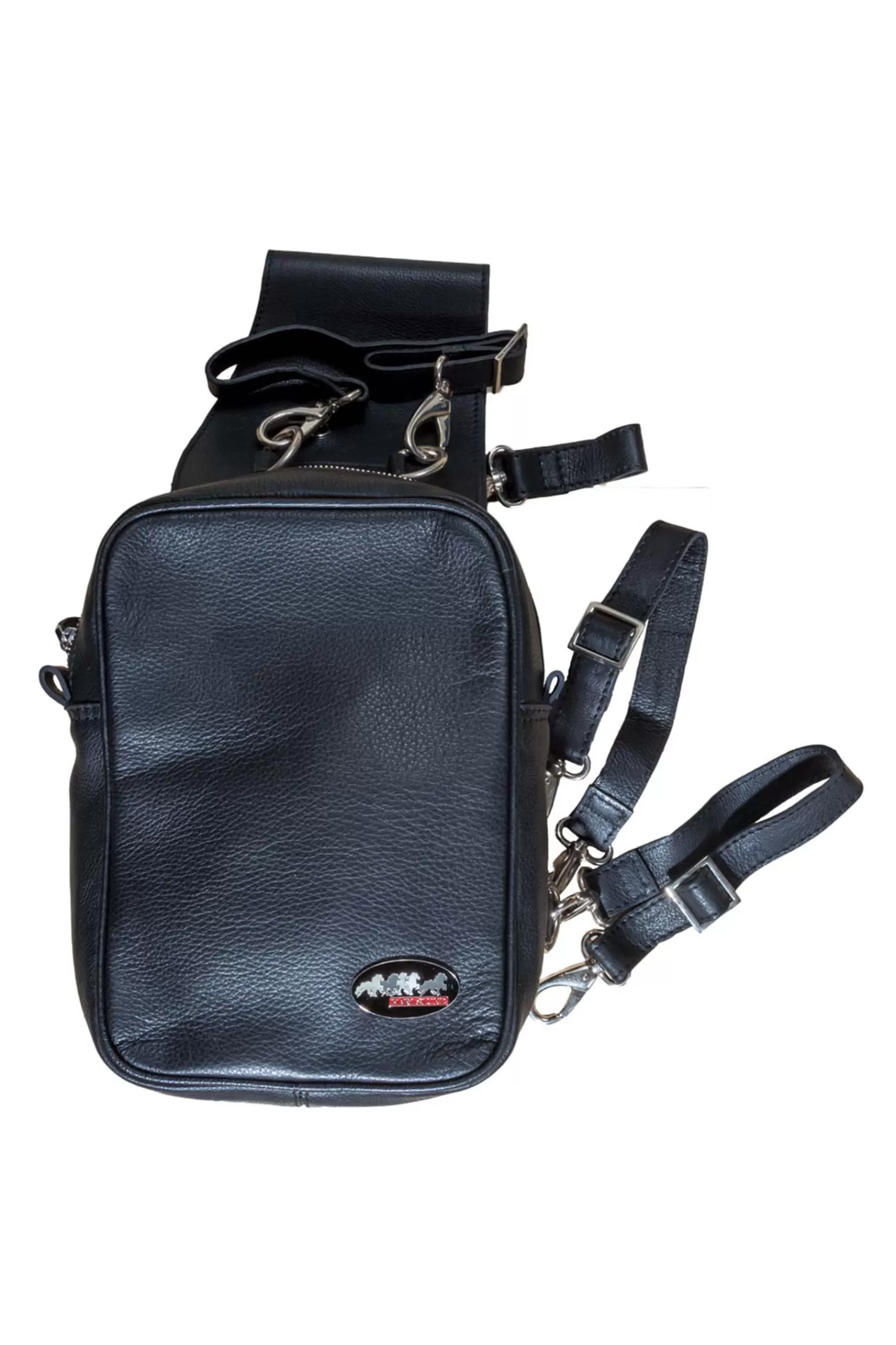 Bags*karlslund Leather Saddle Bag Black