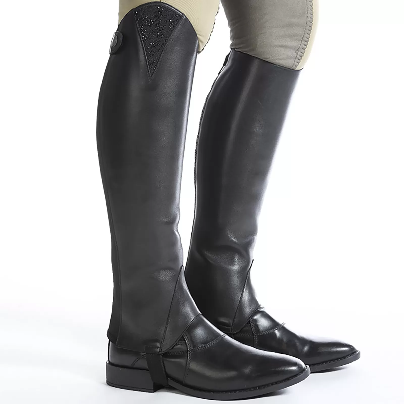 Half Chaps*kavalkade Leather Half Chaps Alessia Sparkle Black