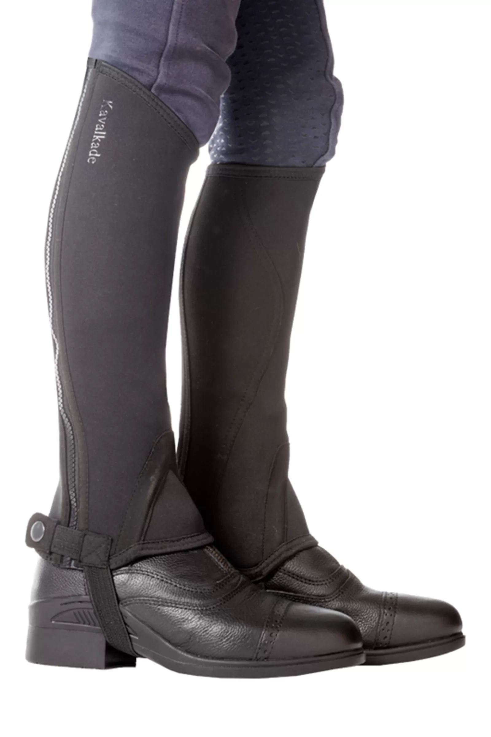 Half Chaps*kavalkade Lotta Kids' Neoprene Half Chaps Black