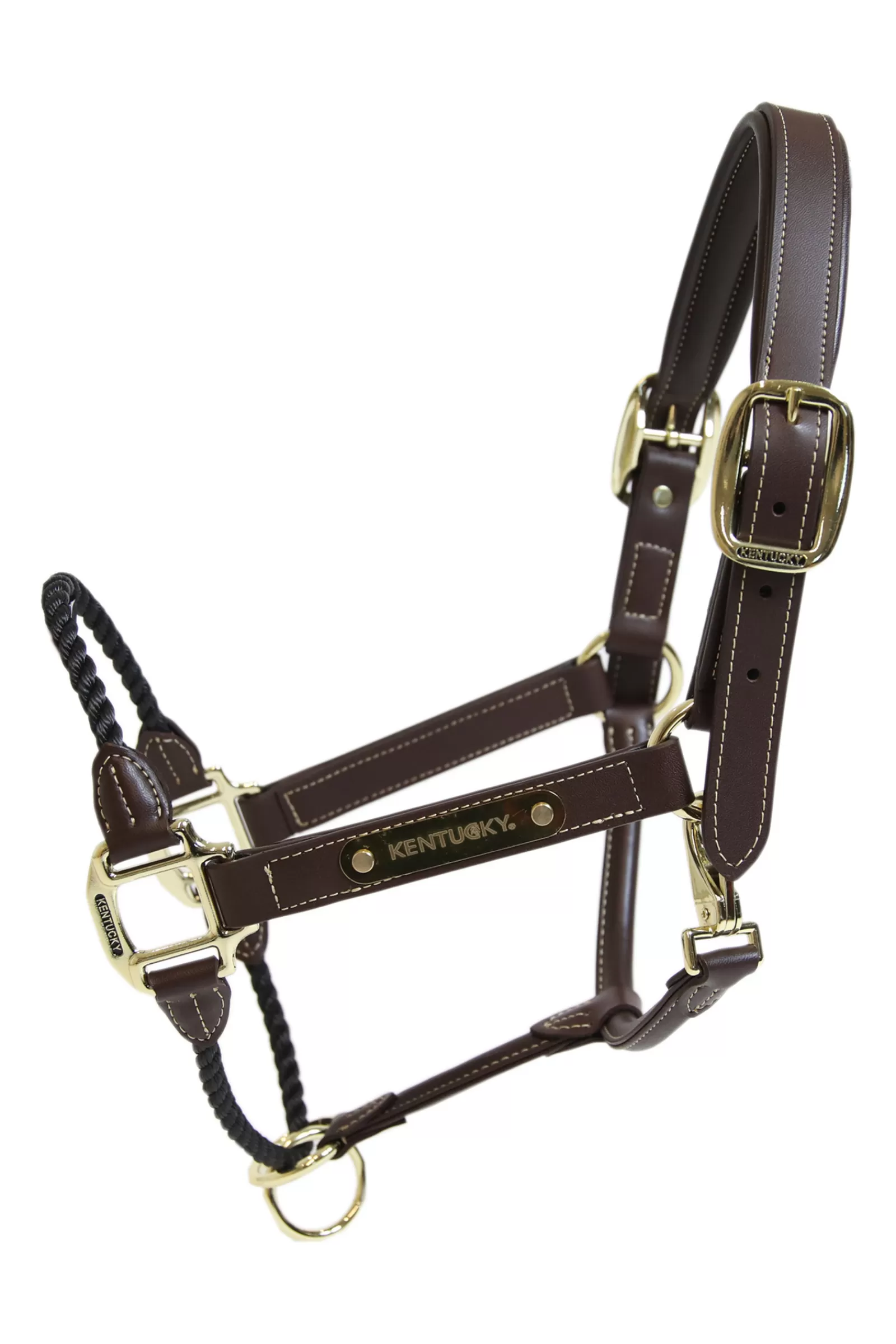 kentucky Horsewear Leather Rope Halter> Leather Headcollars