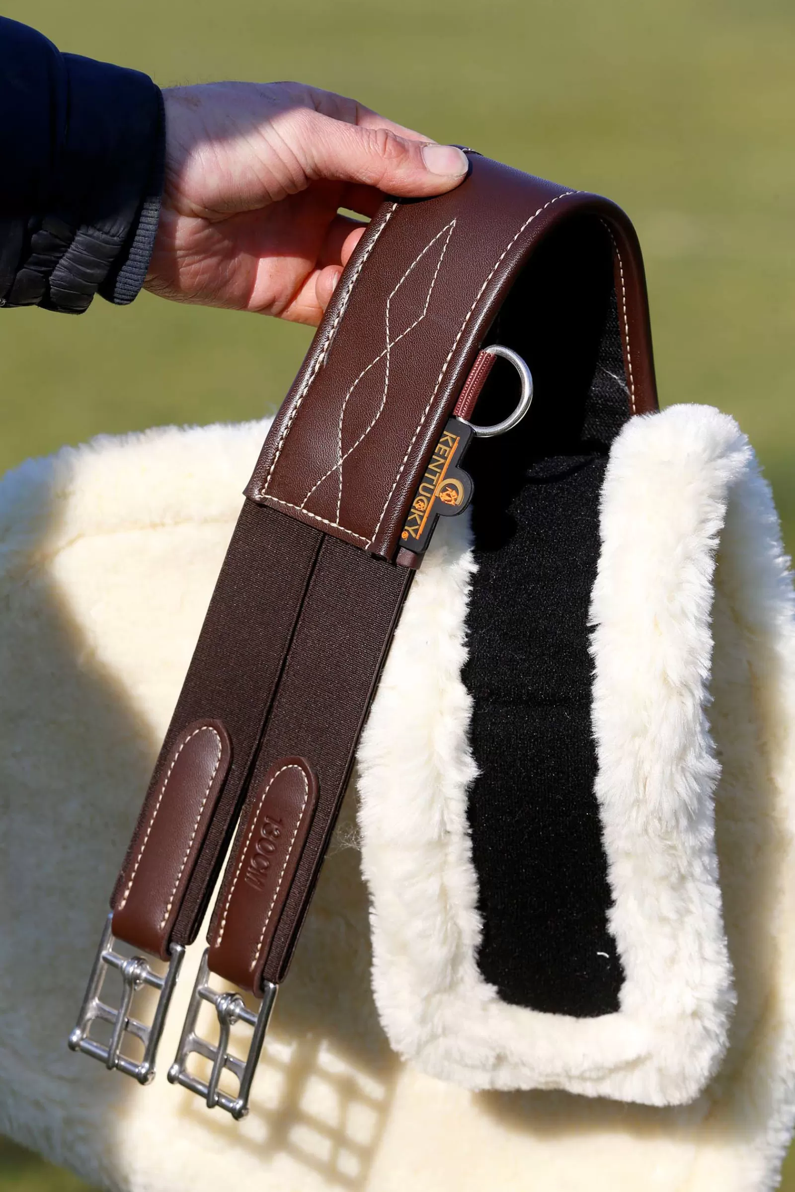 kentucky Horsewear Sheepskin Stud Girth Cover> Girths