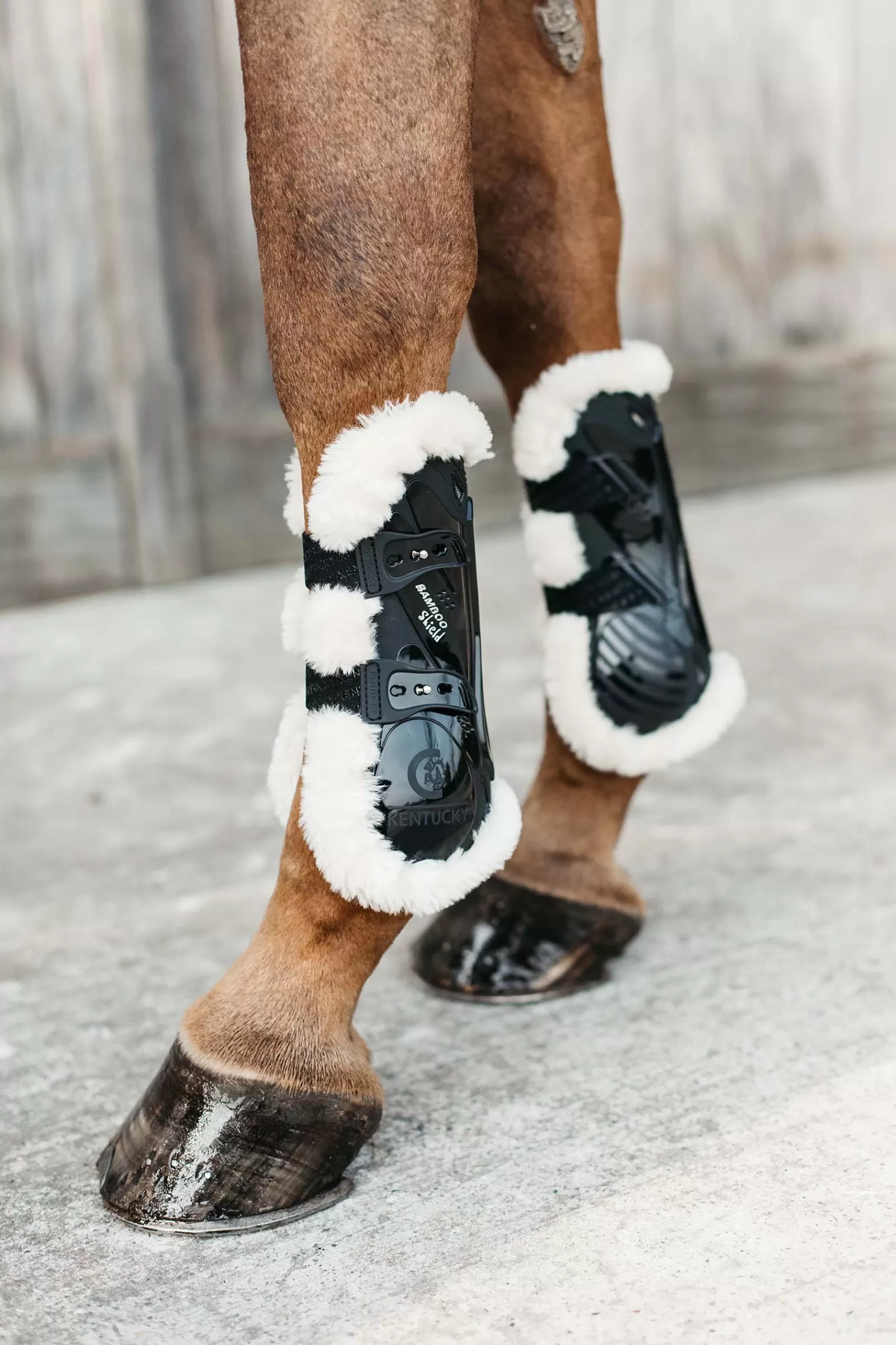 kentucky Horsewear Vegan Sheepskin Bamboo Elastic Tendon Boots> Horse Boots