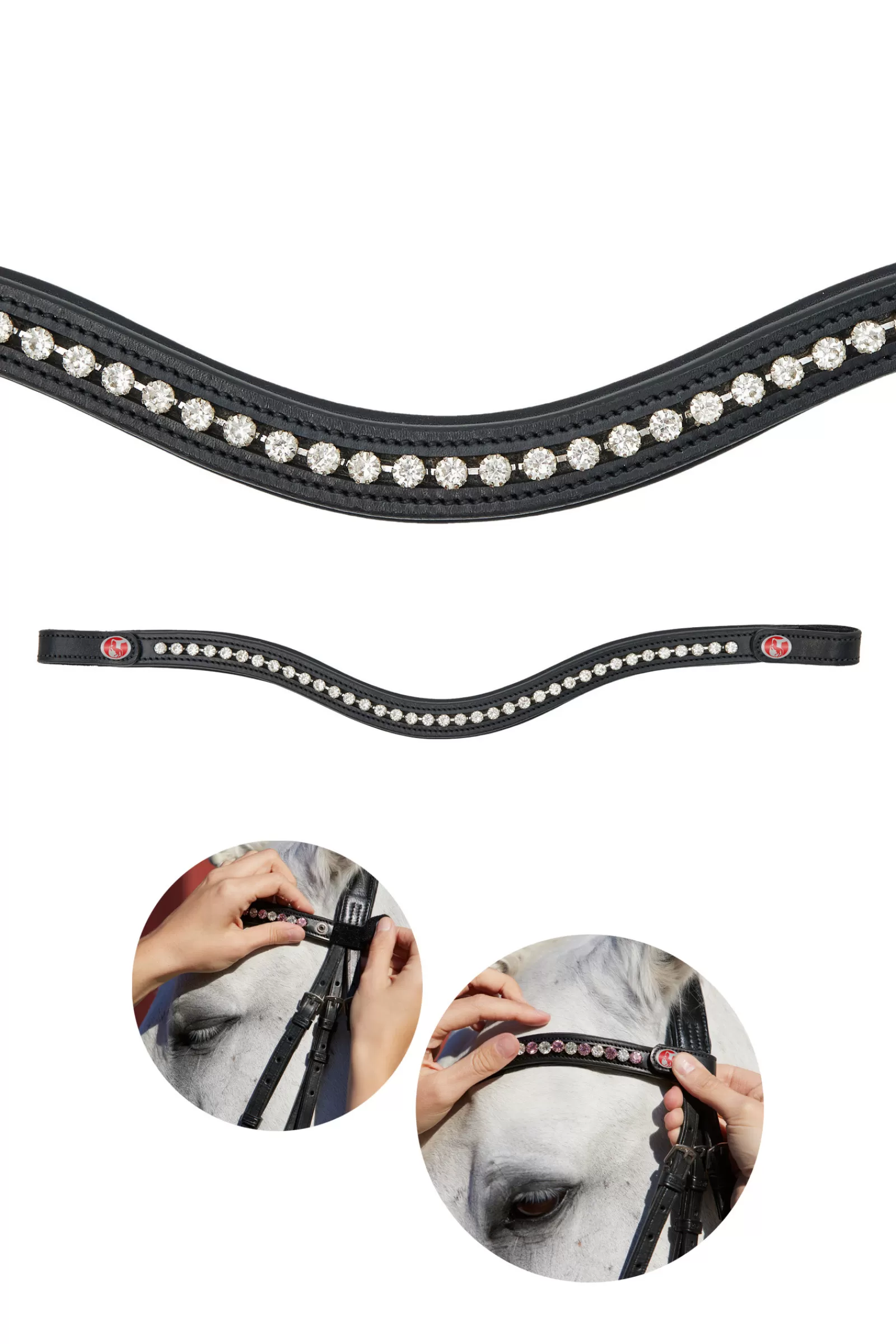 kieffer Flexiloop Crystal Browband> Browbands