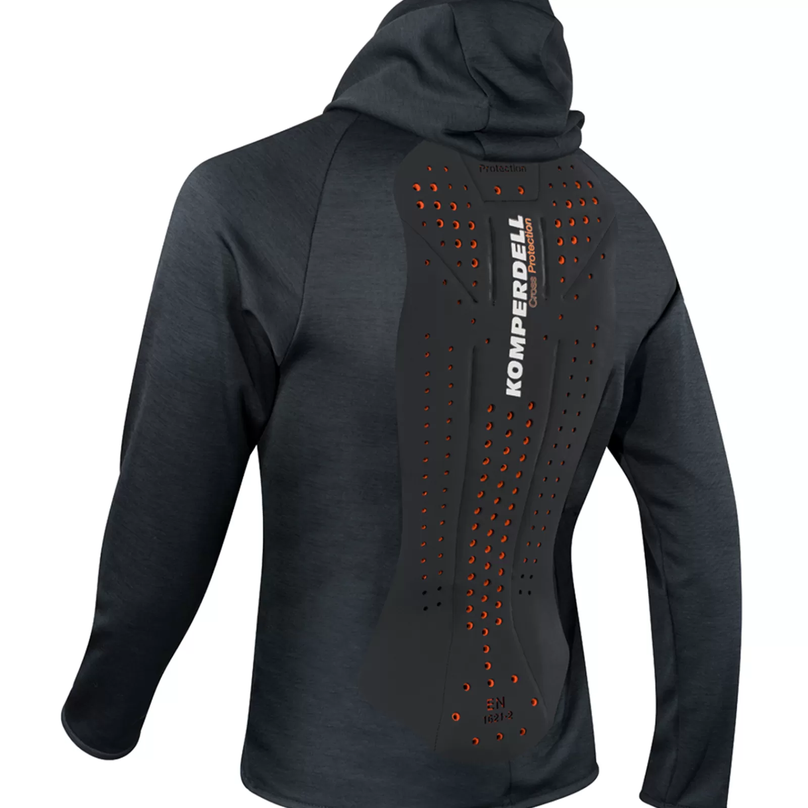 Back Protectors*komperdell Men'S Hoody Shirt Back Protector Black/Orange