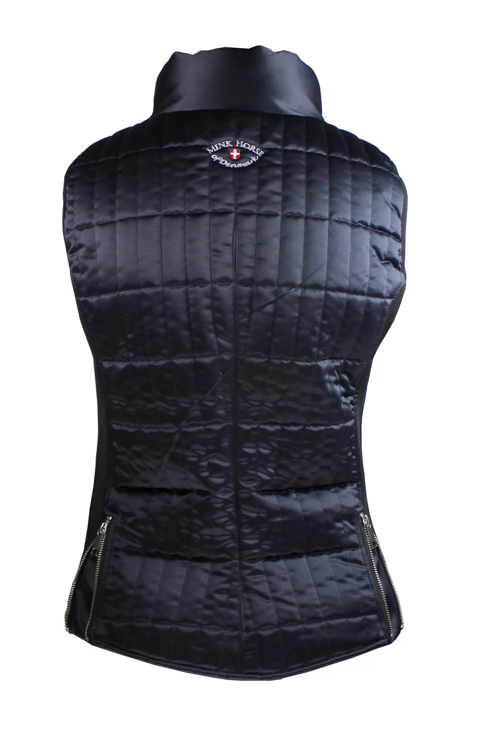 Coats & Jackets*minkhorse Mink Horse Shine-One Elegant Bodywarmer/Vest Midnight Dark Blue