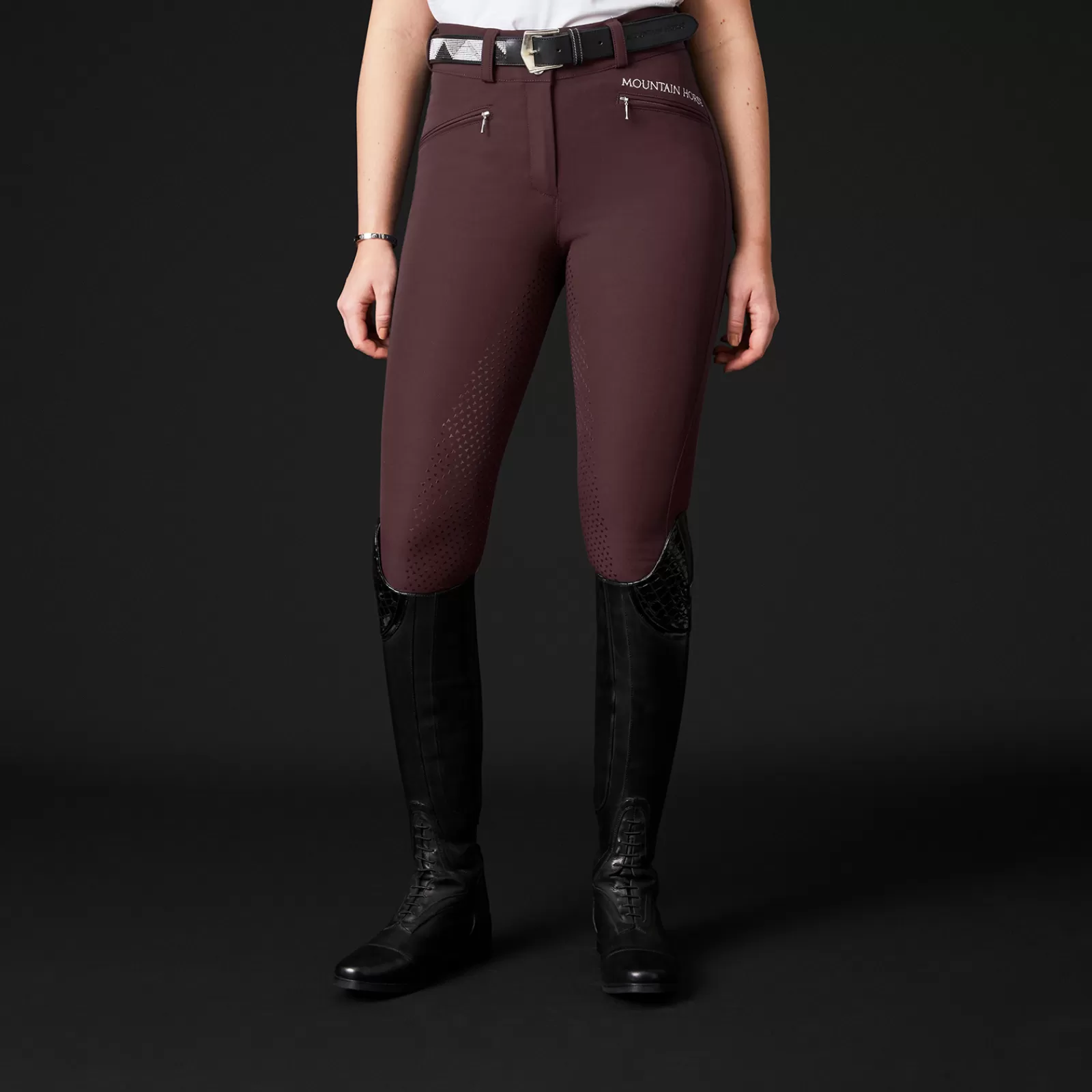 Full Seat Breeches*mountainhorse Mountain Horse Diana Highwaist Full Seat Breeches For Women Burgundy