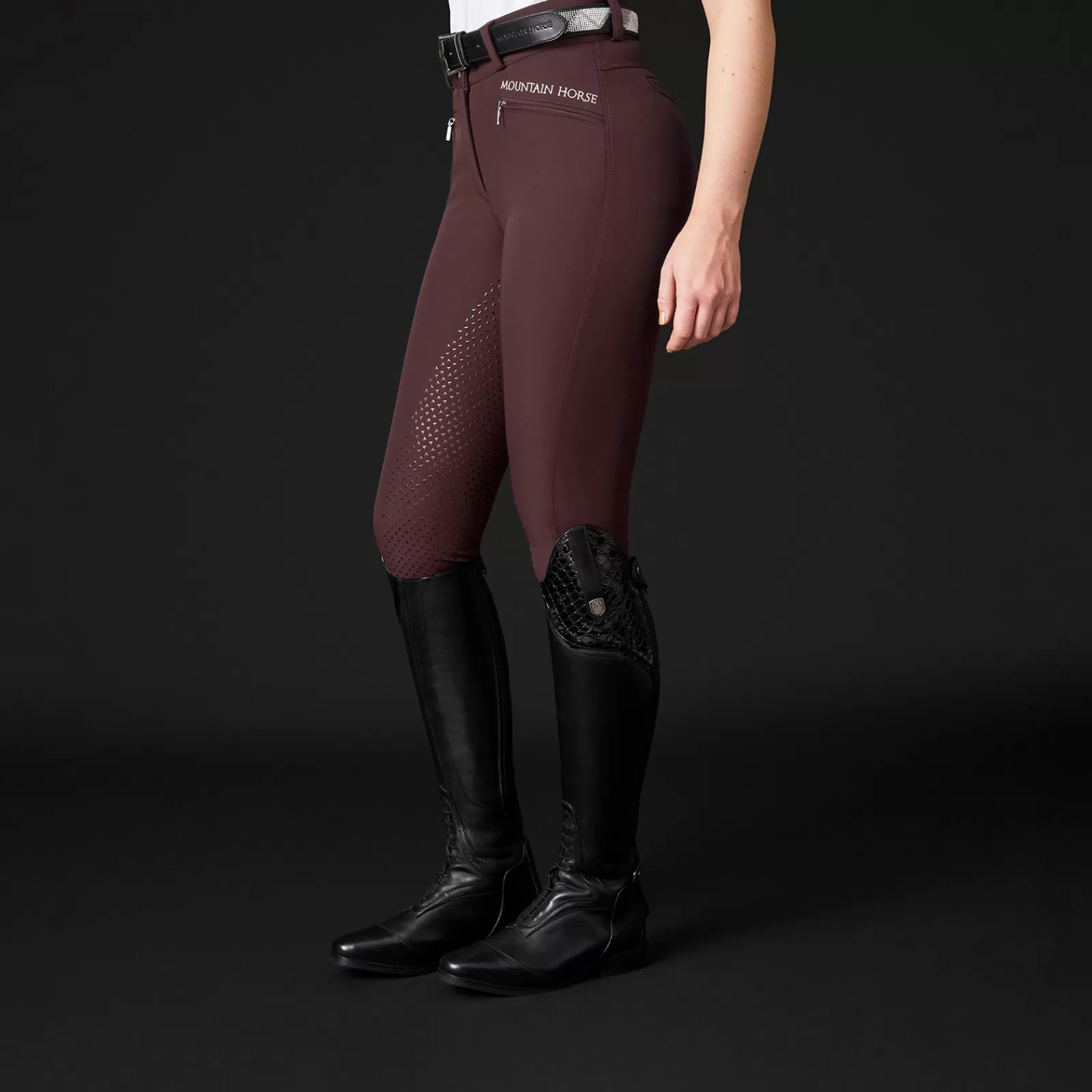 Full Seat Breeches*mountainhorse Mountain Horse Diana Highwaist Full Seat Breeches For Women Burgundy