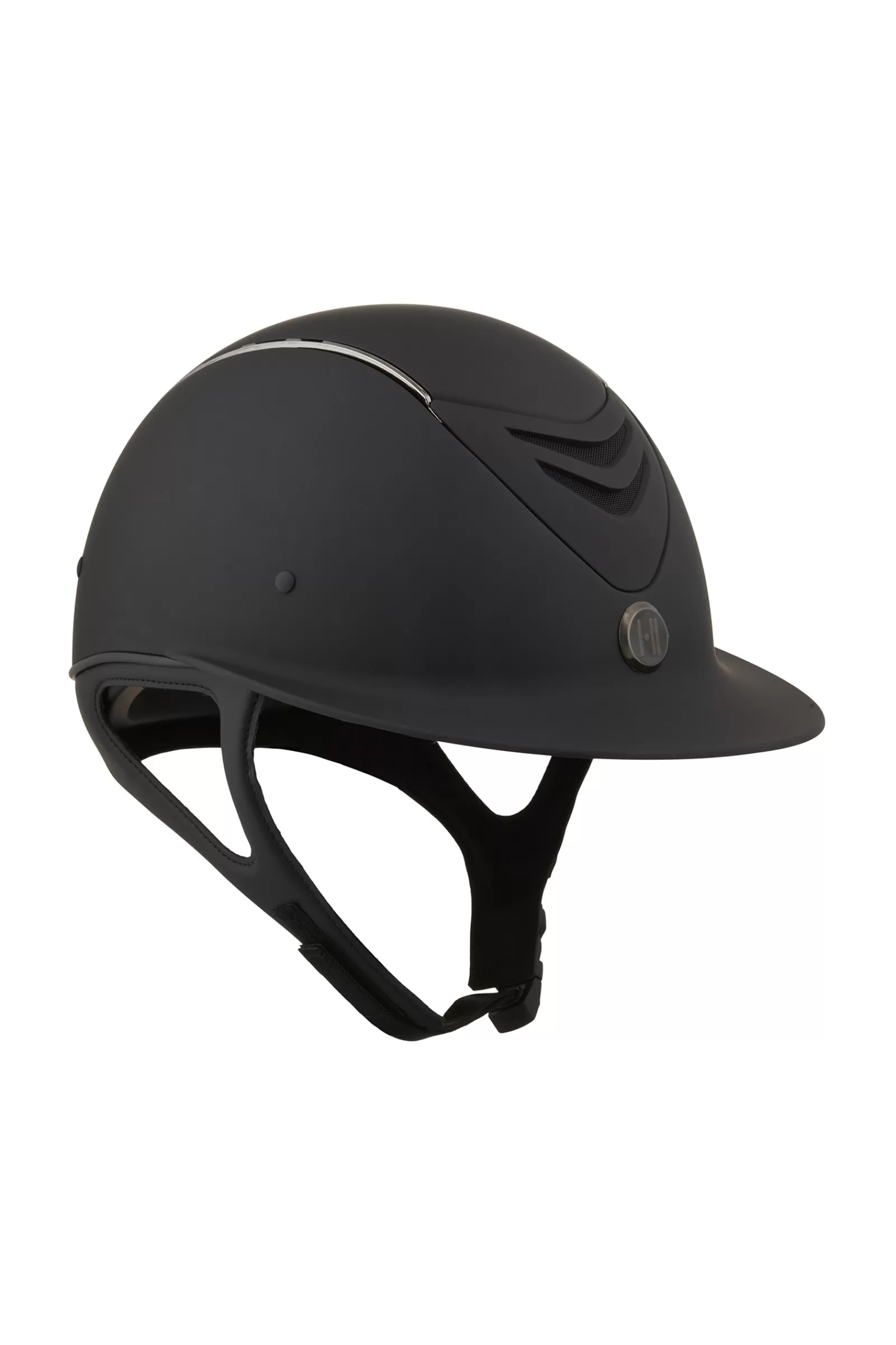 Riding Hats & Helmets*onek Avance Matt Riding Helmet Black/Chrome