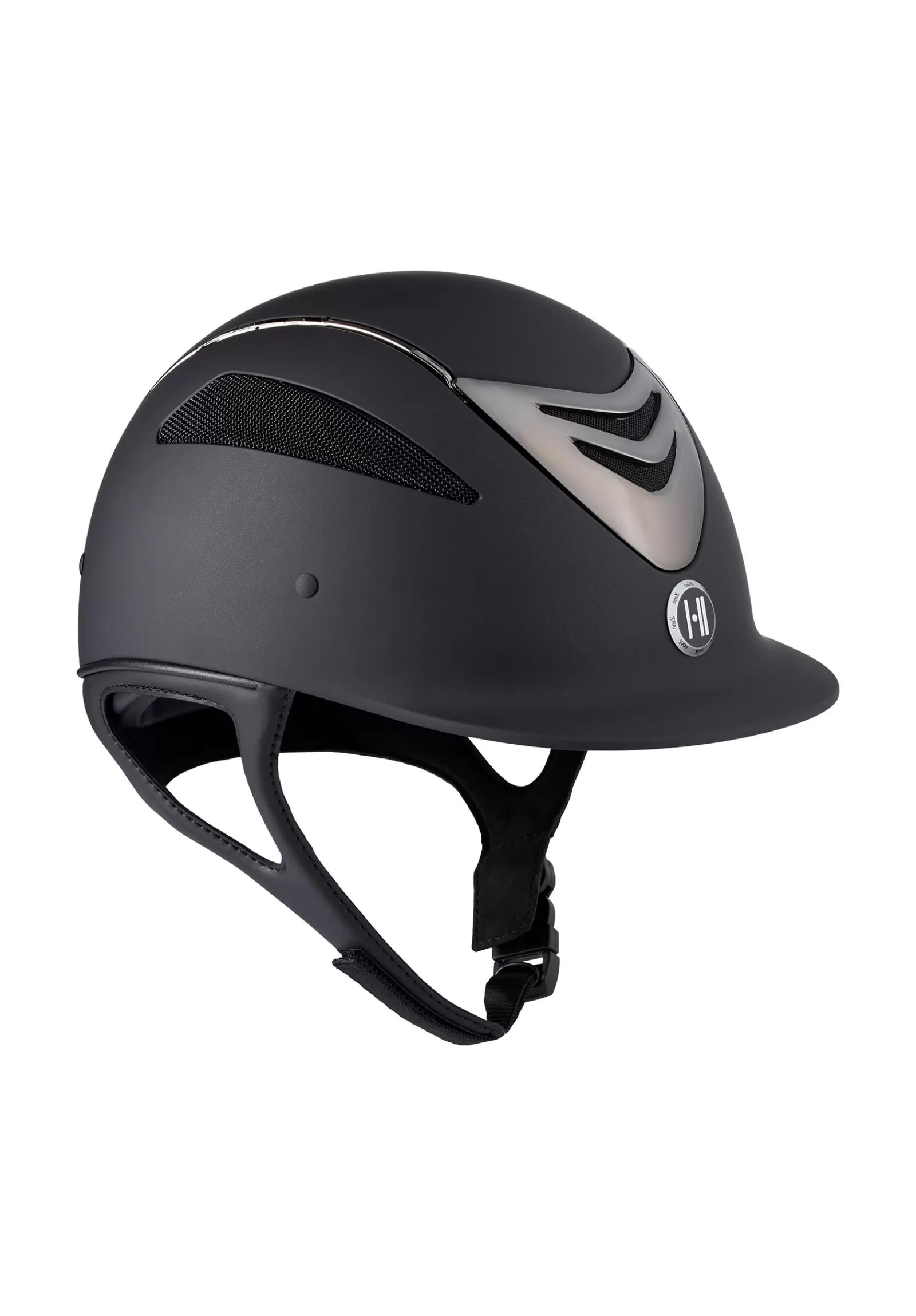 Riding Hats & Helmets*onek Defender Pro Matt Chrome Riding Helmet Black/Gray