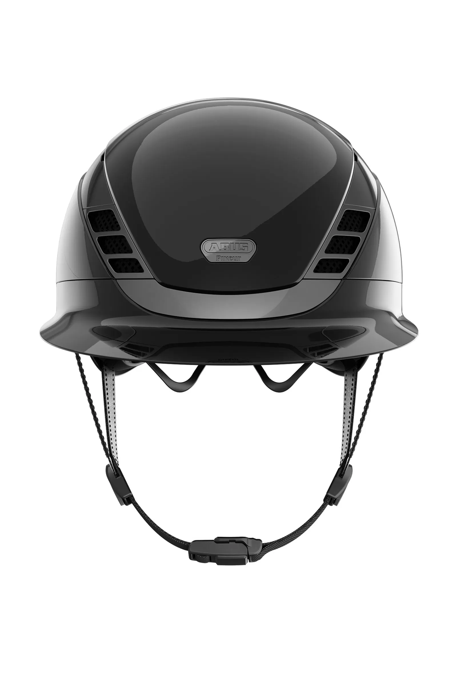 Riding Hats & Helmets*pikeur Abus Airluxe Chrome Long Visor Riding Helmet Black/Shiny