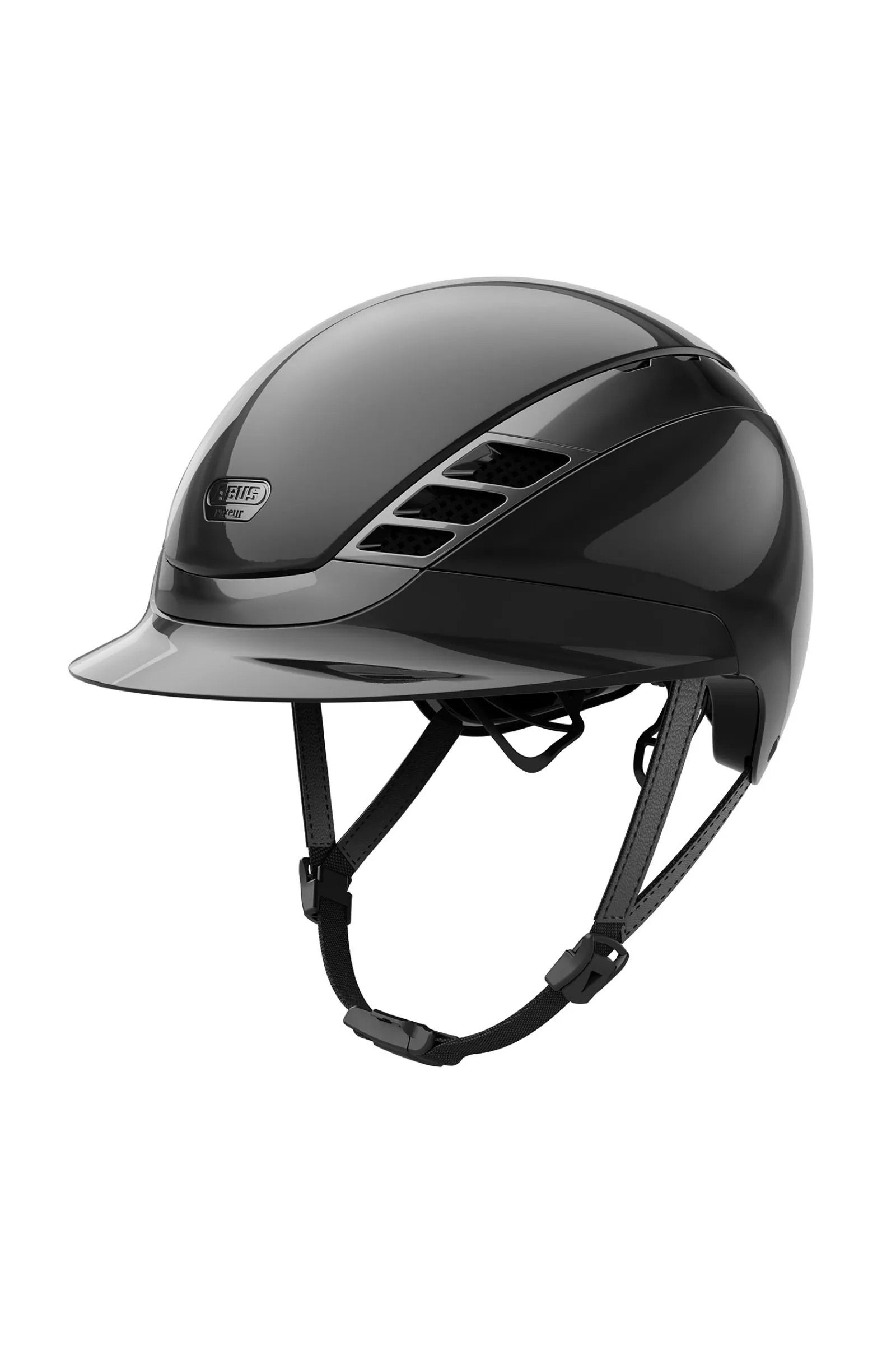 Riding Hats & Helmets*pikeur Abus Airluxe Chrome Riding Helmet Black/Shiny