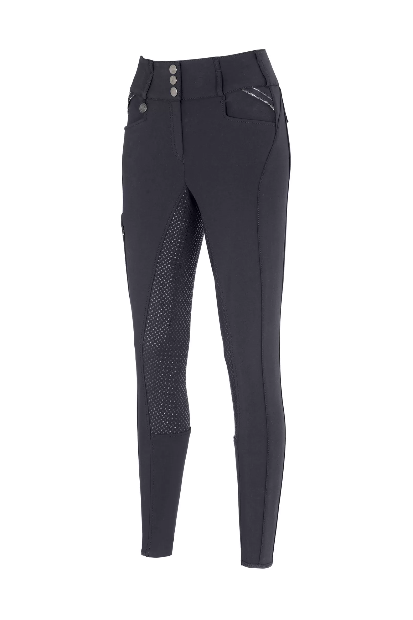 Full Seat Breeches*pikeur Candela Glamor Grip Women'S Full Grip Breeches Dark Shadow