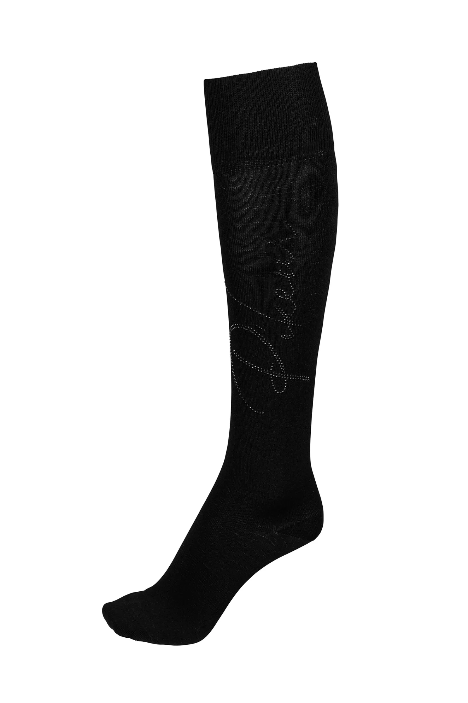 Riding Socks*pikeur Knee Socks With Studs Black