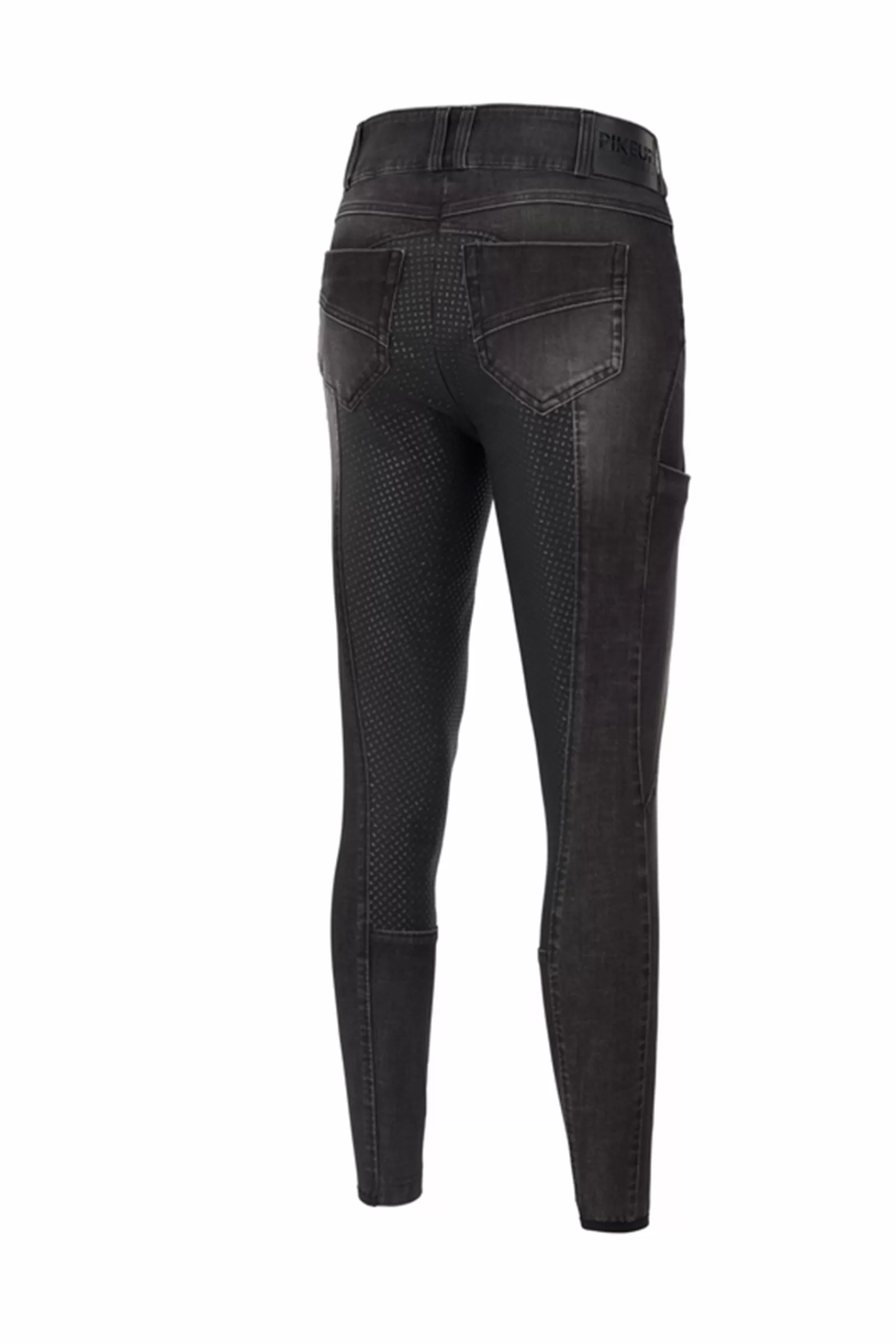 Full Seat Breeches*pikeur Lisha Women'S Full Grip Denim Breeches Black/Denim