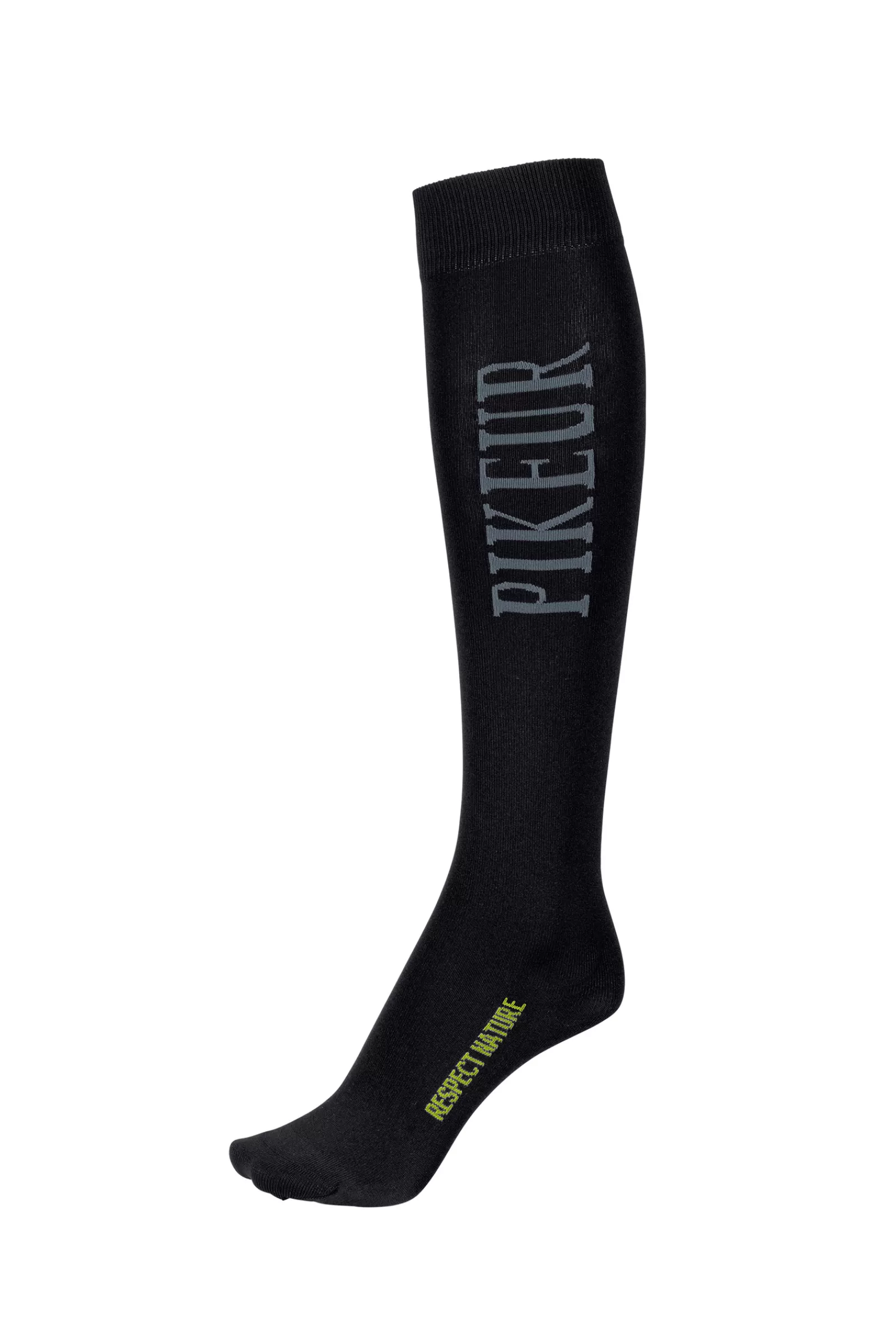 Riding Socks*pikeur Respect Nature Knee Socks Black/Gray