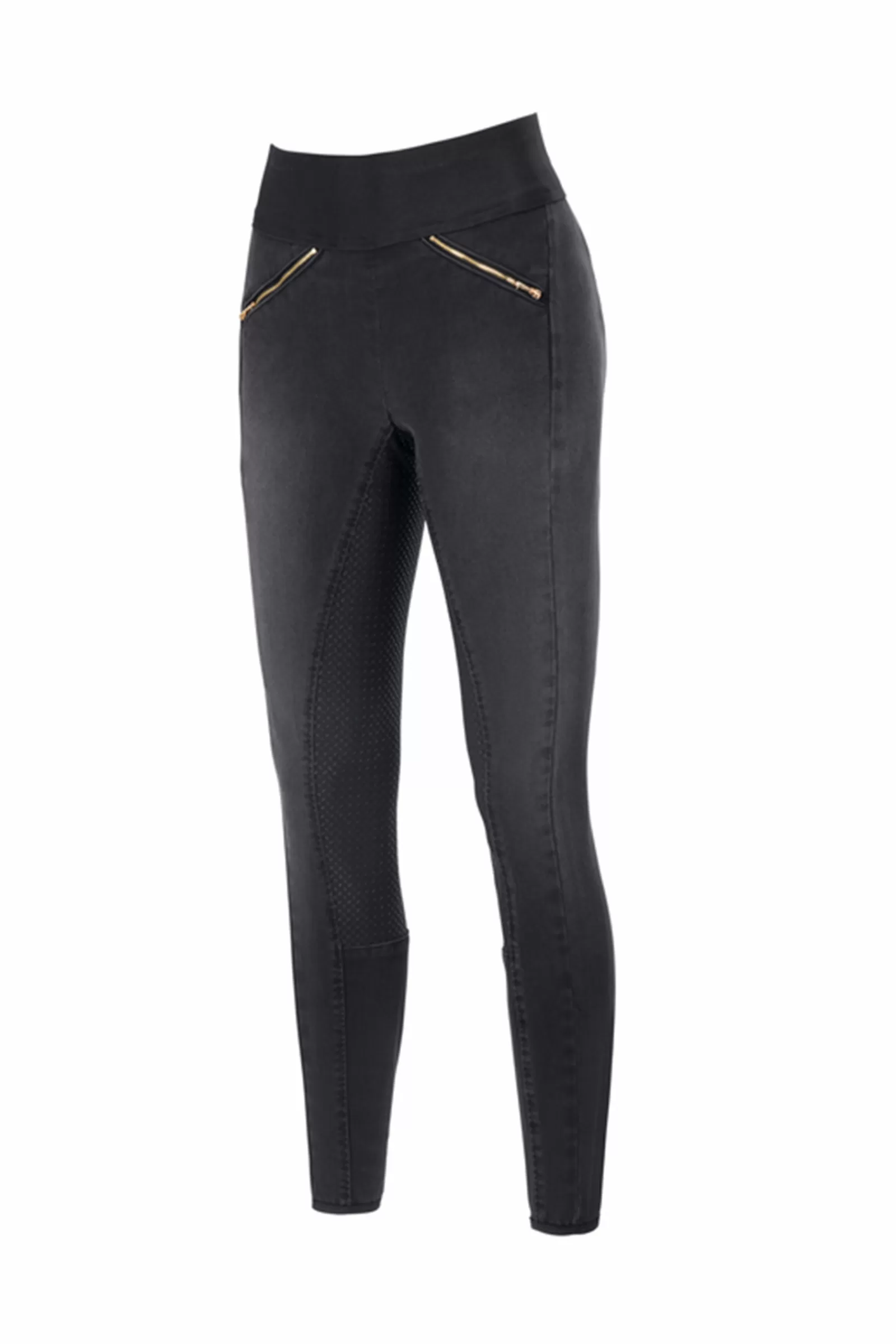 Full Seat Breeches*pikeur Rosa Women'S Full Grip Denim Riding Tights Black/Denim