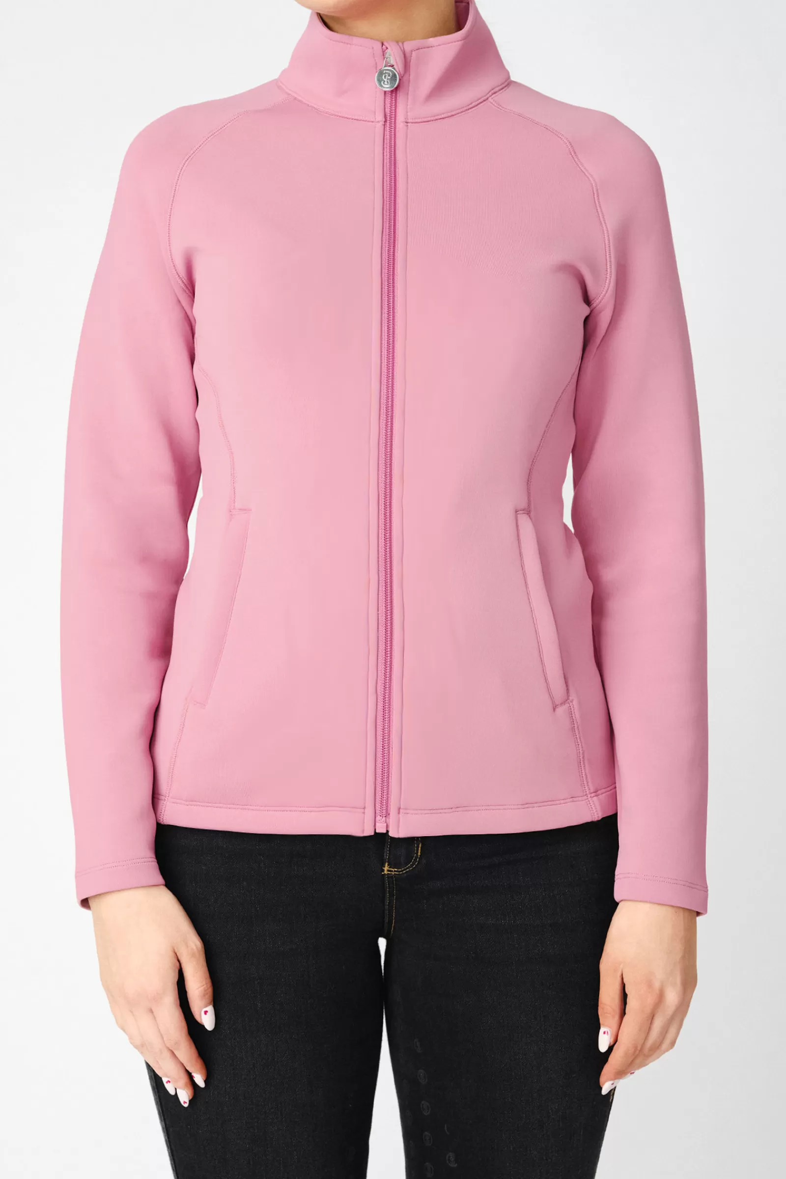 Riding Jumpers & Fleeces*psofsweden Ps Of Sweden Tilde Women'S Zip Sweater Cameo Rose Light Pink