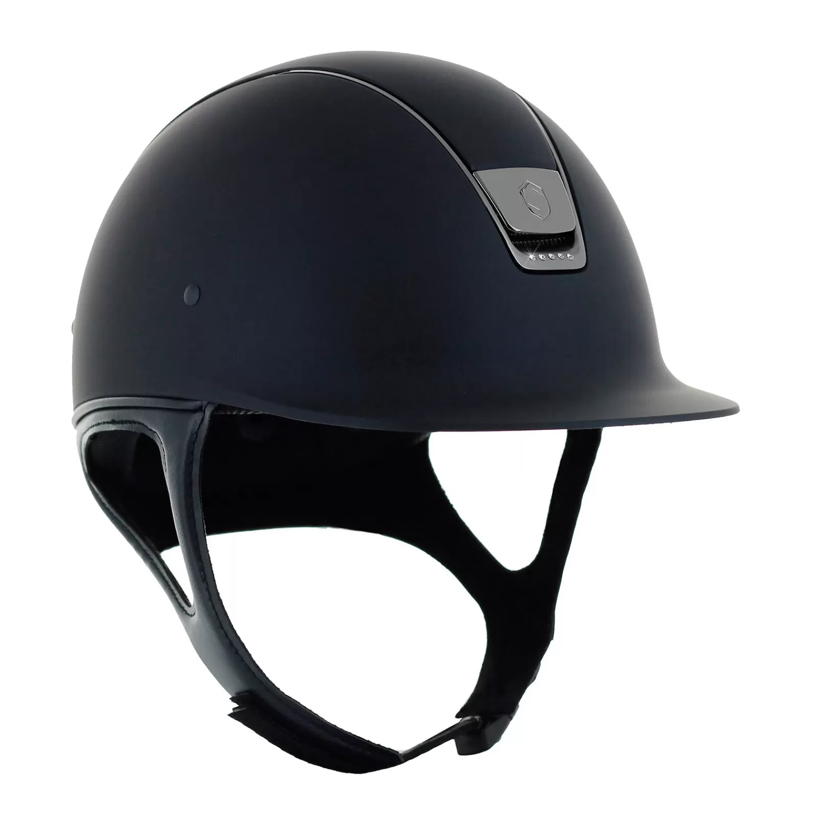 Riding Hats & Helmets*samshield Shadowmatt + 5 Swarovski, Regular (Without Liner) Blue