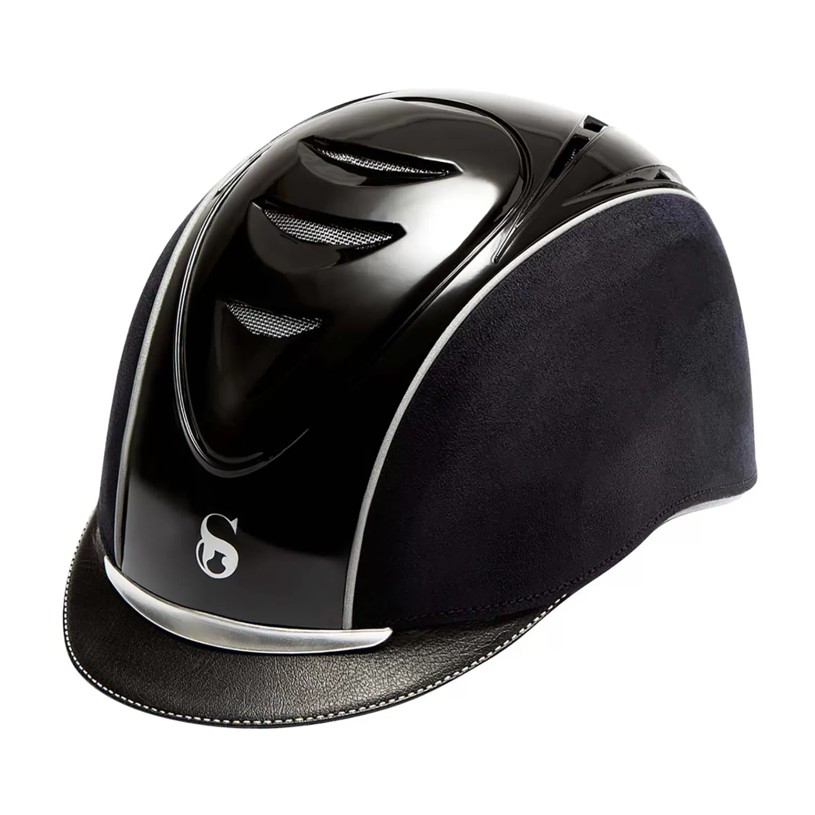 Riding Hats & Helmets*scharf Helmet Nr. 9+Shiny Top Black/Black