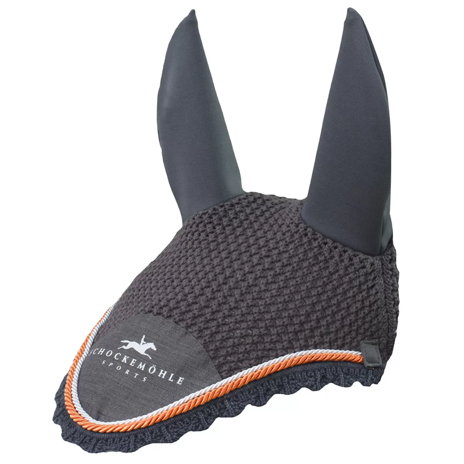 schockemohle Schockem Hle Dynamite Fly Veil With Logo, Fly Veil> Ear Bonnets & Fly Veils