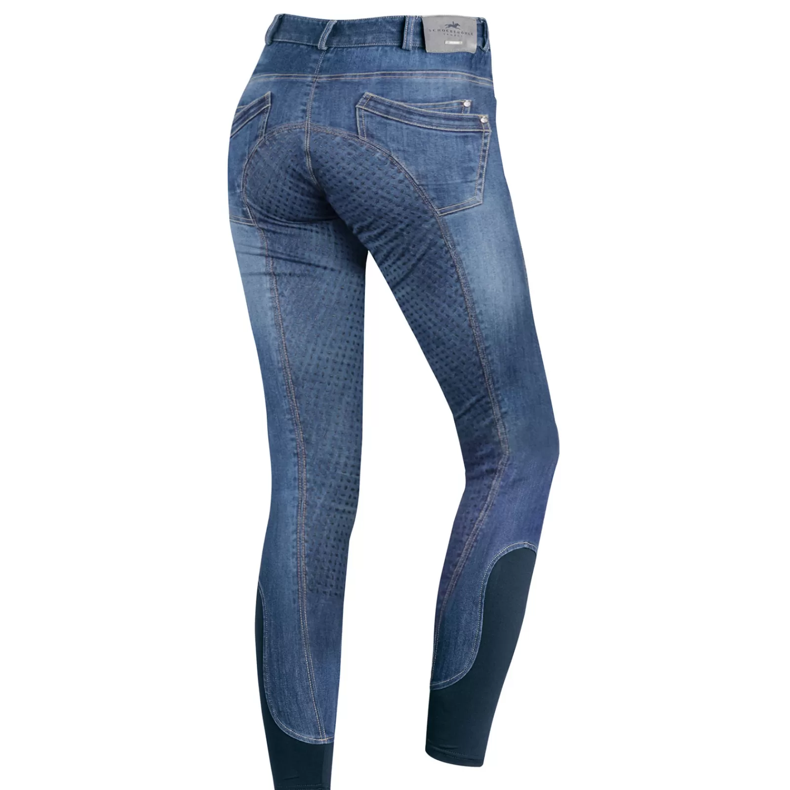 Full Seat Breeches*schockemohle Delphi Jeans Breech Fs For Women Blue Jeans