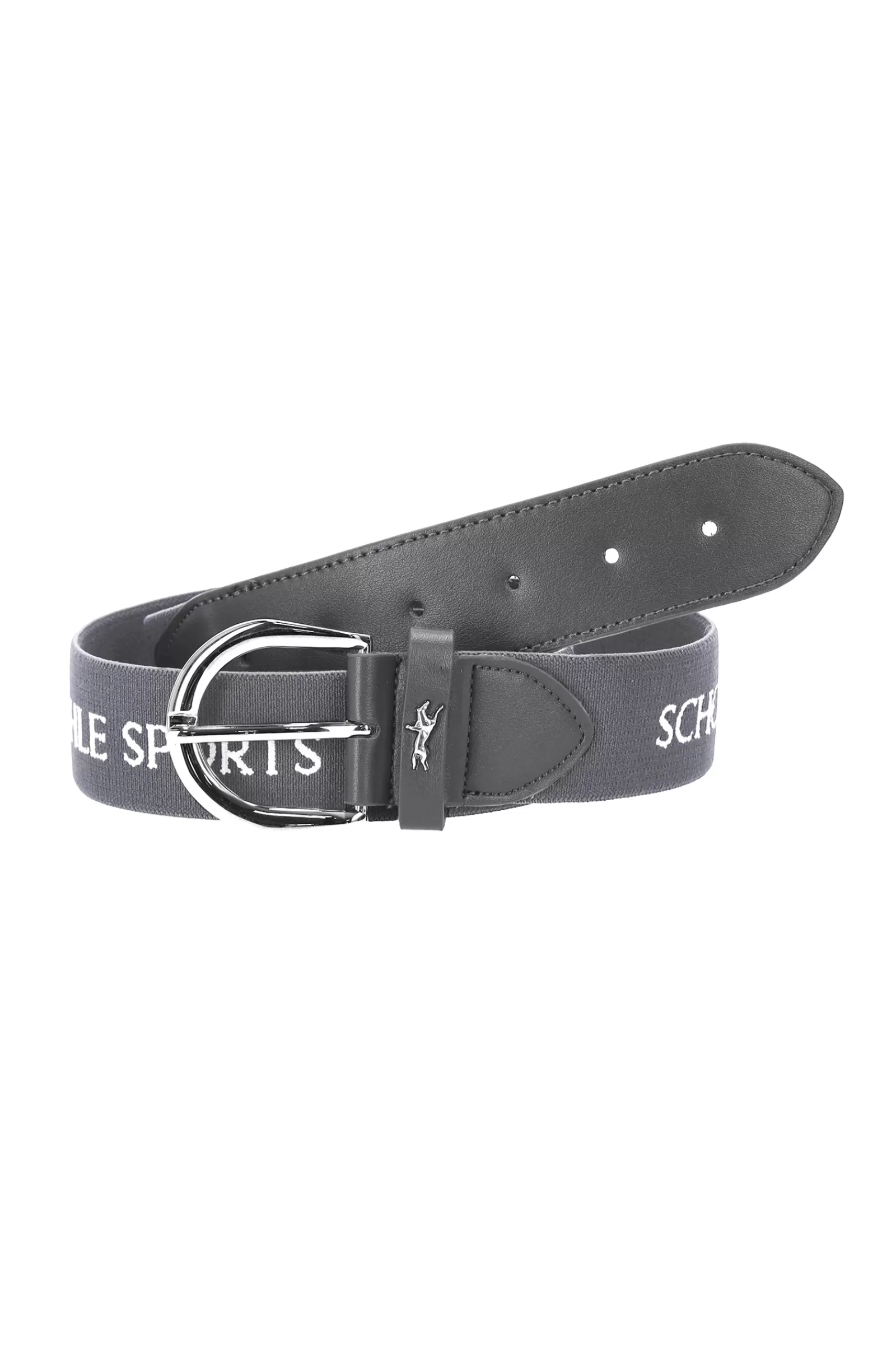 Belts*schockemohle Flexi Logo Belt Asphalt Dark Grey