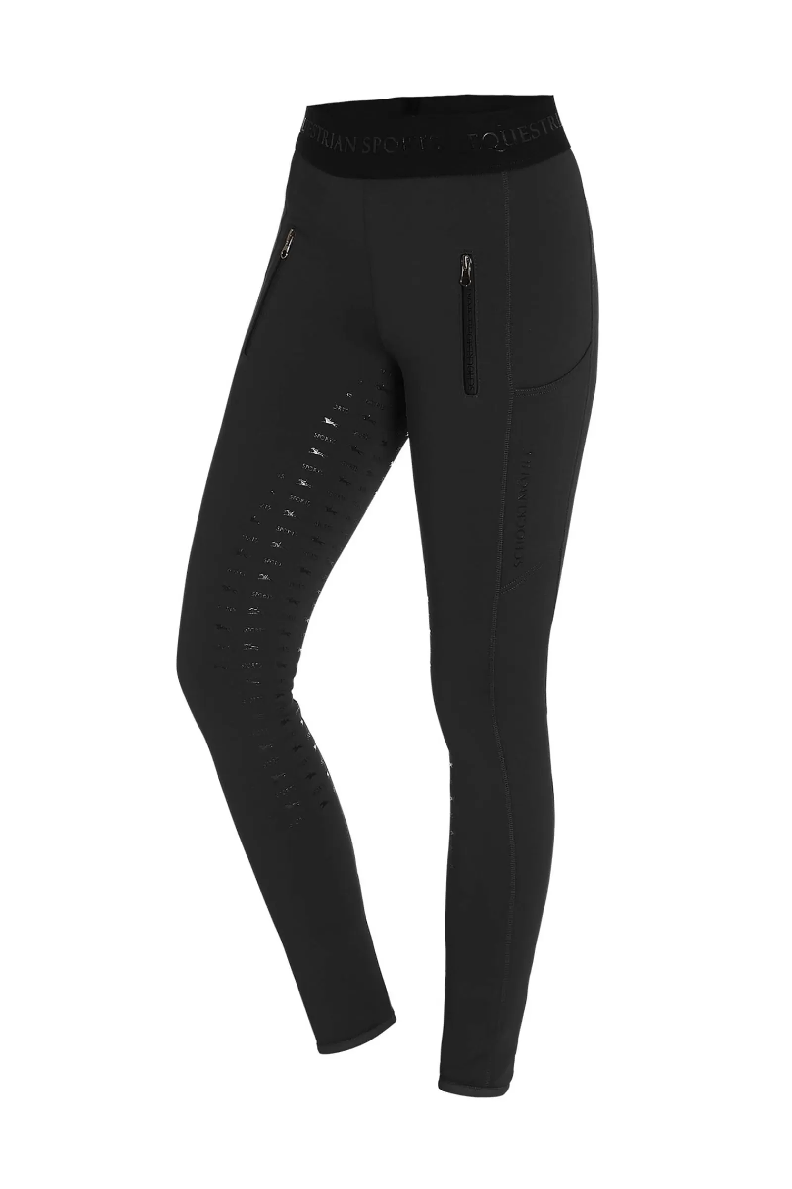 Riding Tights*schockemohle Sporty Women'S Full Grip Winter Tights Black