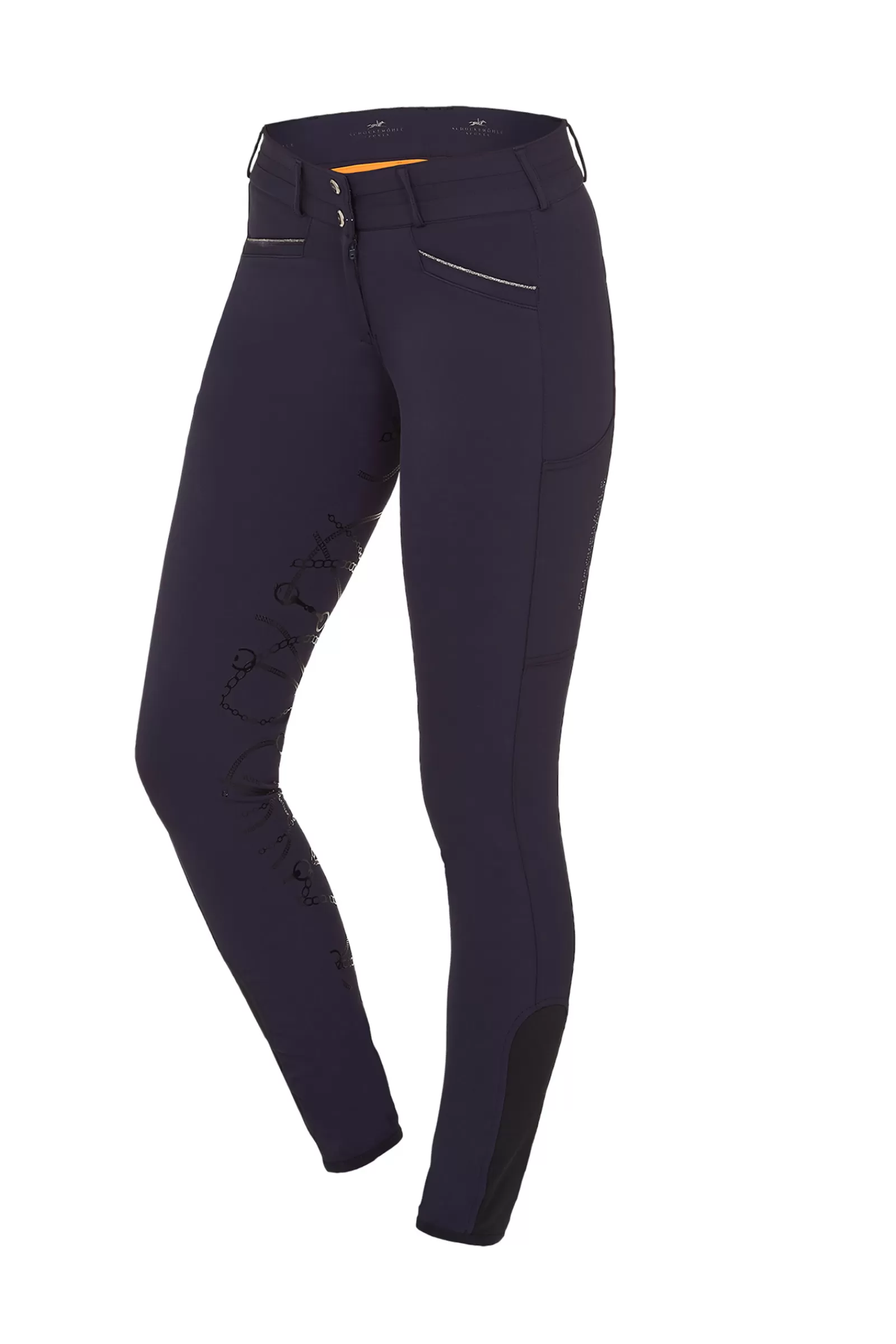 Full Seat Breeches*schockemohle Summer Heather Style Women'S Full Grip Breeches Db/Ab