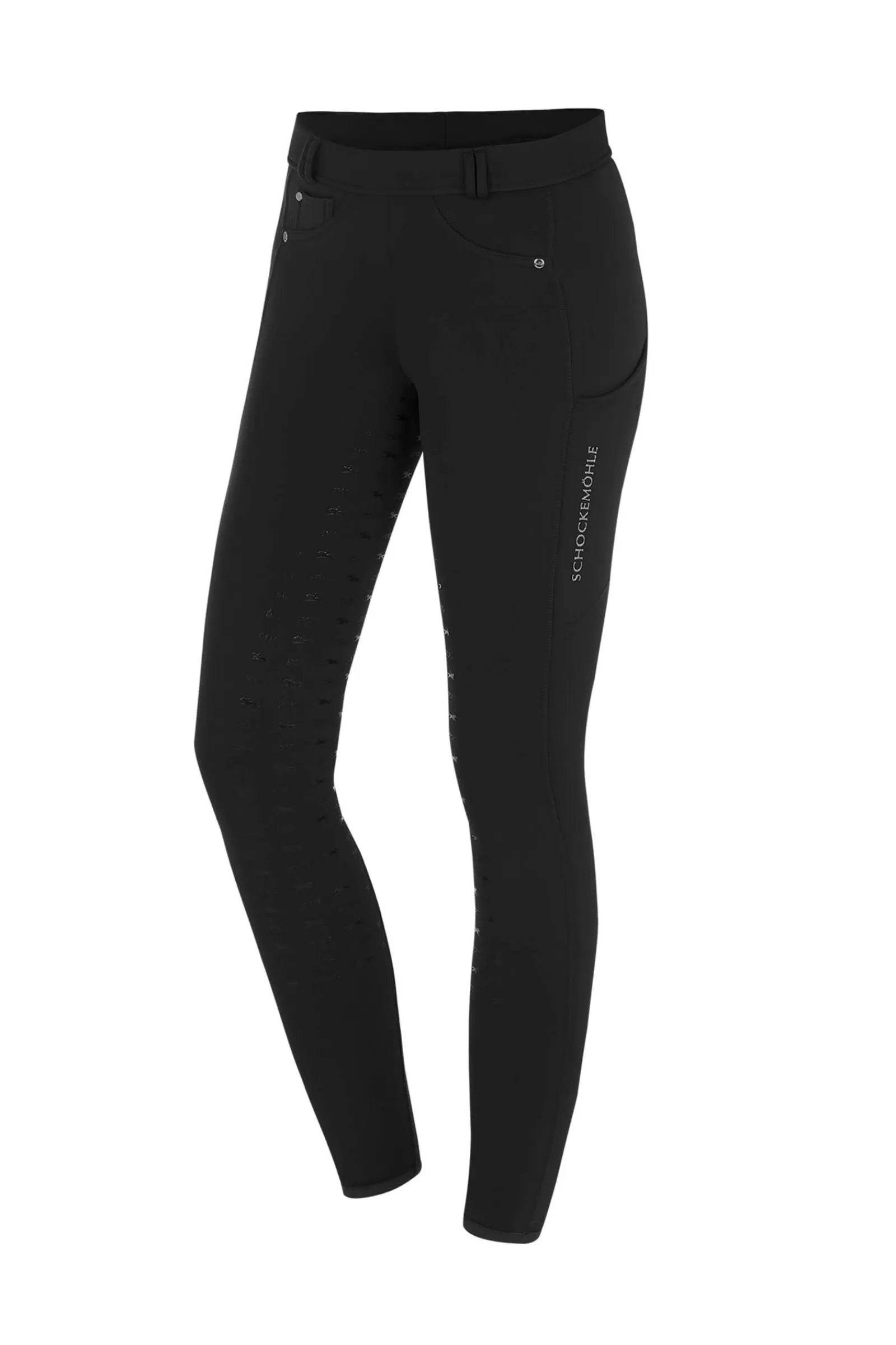 Riding Tights*schockemohle Winter Women'S Fullseat Riding Tights Ii Black