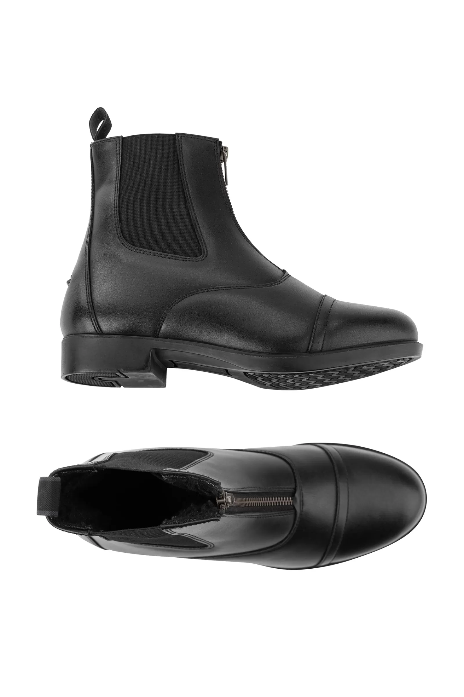 Kids Jodhpur Boots*suedwindfootwear Suedwind Footwear Companion Front Zip Kids' Vegan Winter Jodhpur Boots Black