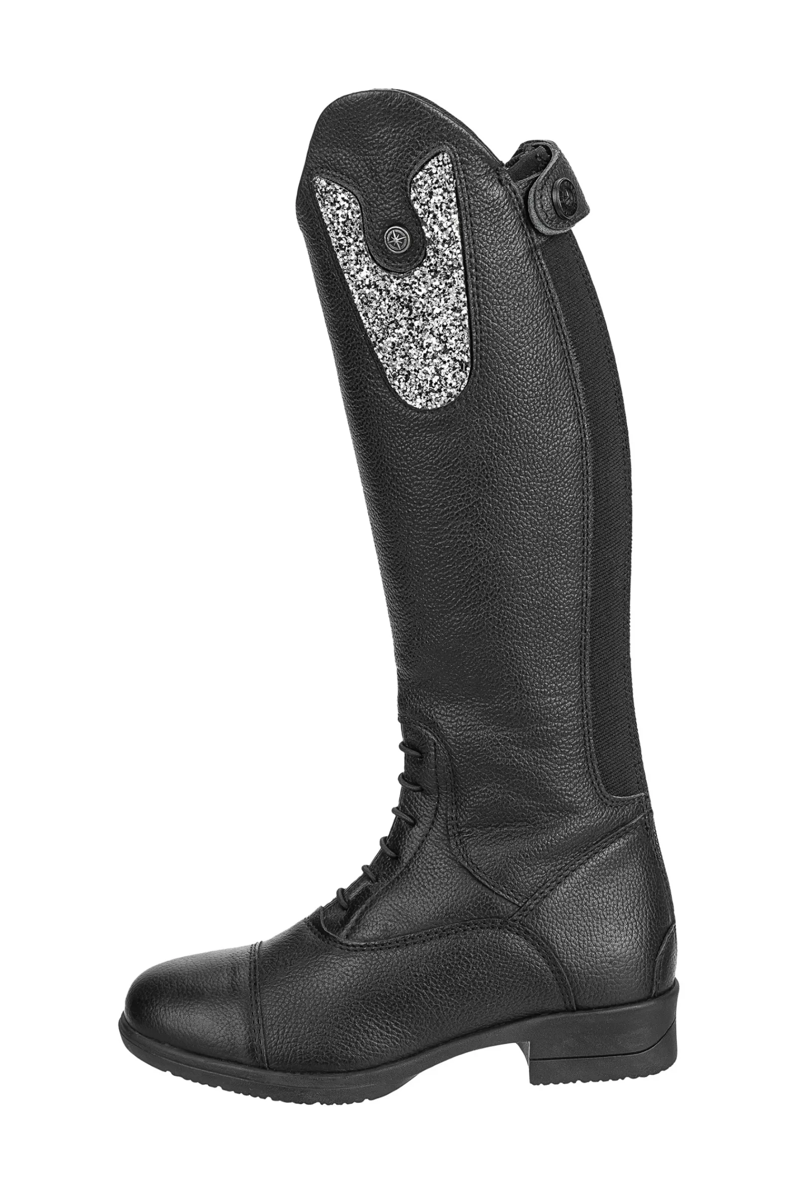 Kids Riding Boots*suedwindfootwear Suedwind Nova Kids Convertible Patches Black/Glitter