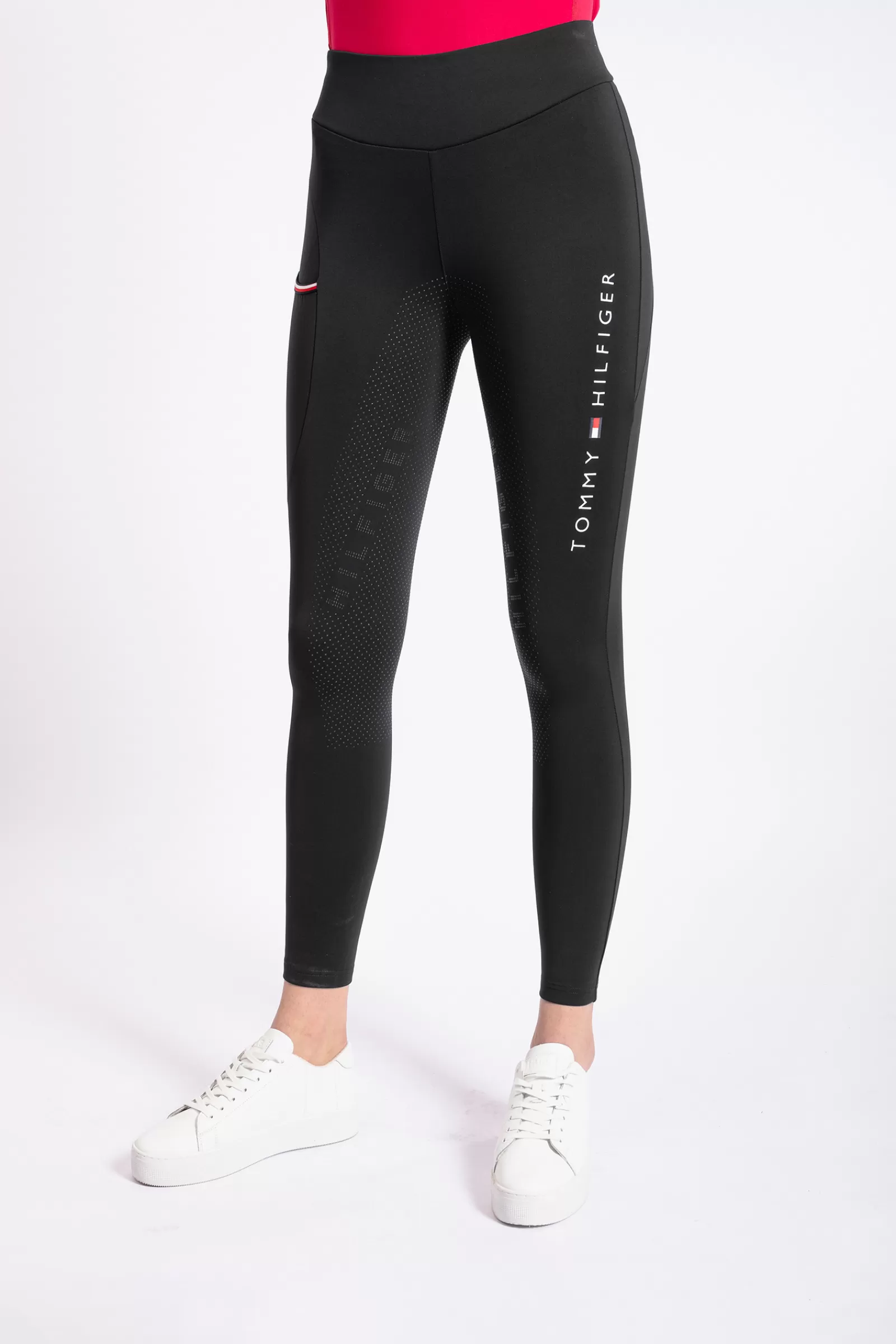 Riding Tights*tommyhilfigerequestrian Tommy Hilfiger Equestrian Elmira Women'S Winter Full Grip Ridign Tights Black
