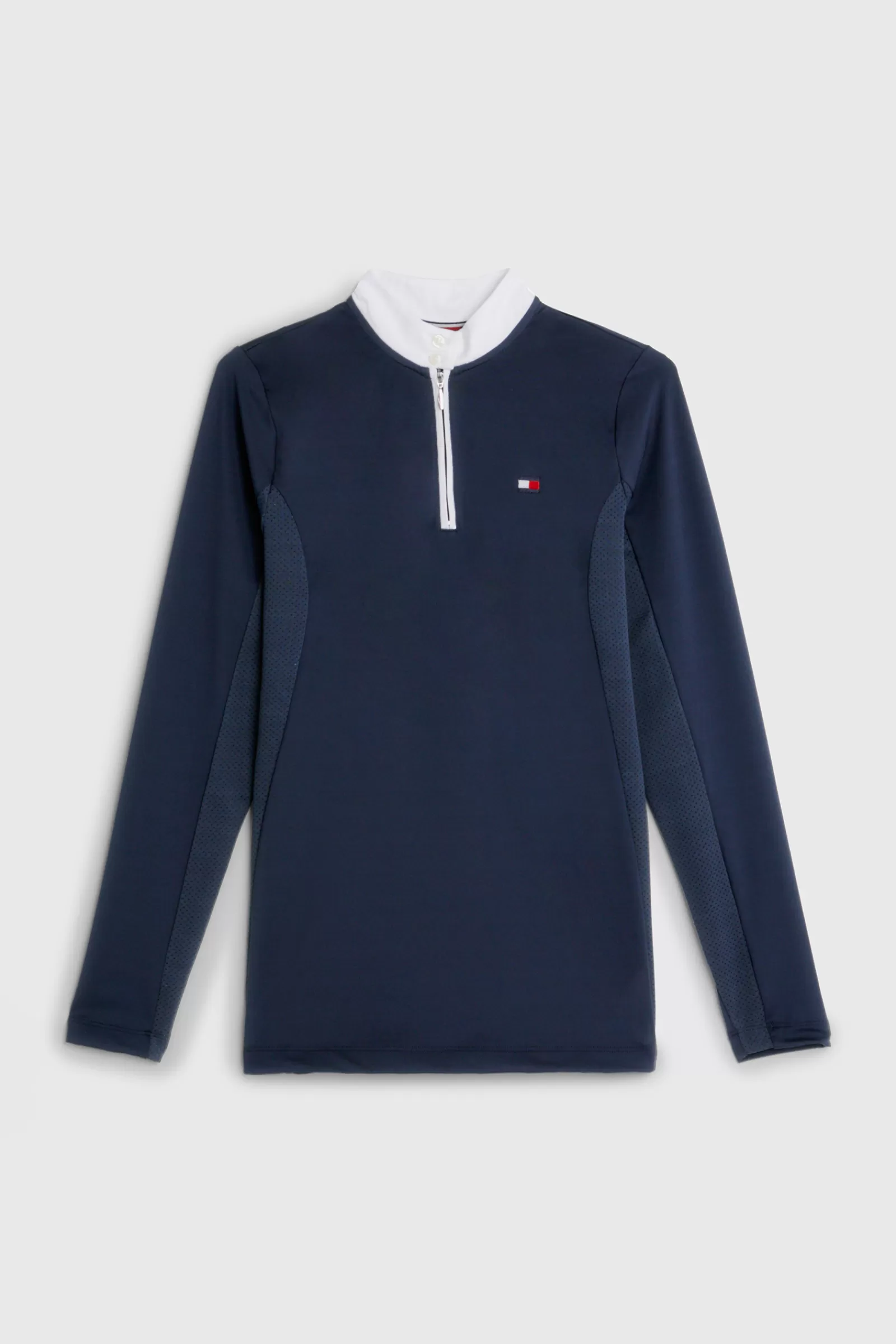 Tops & T-Shirts*tommyhilfigerequestrian Tommy Hilfiger Equestrian Fresh Air Womens Longsleeve Show Shirt Db/Ab