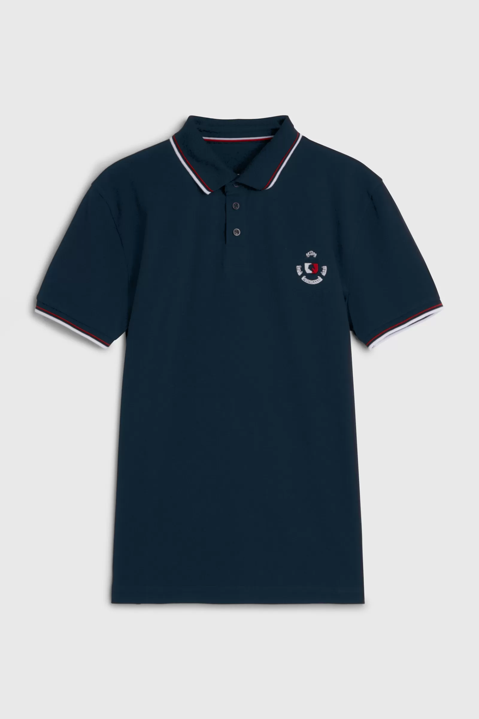 Riding Shirts*tommyhilfigerequestrian Tommy Hilfiger Equestrian Men'S College Poloshirt Db/Ab