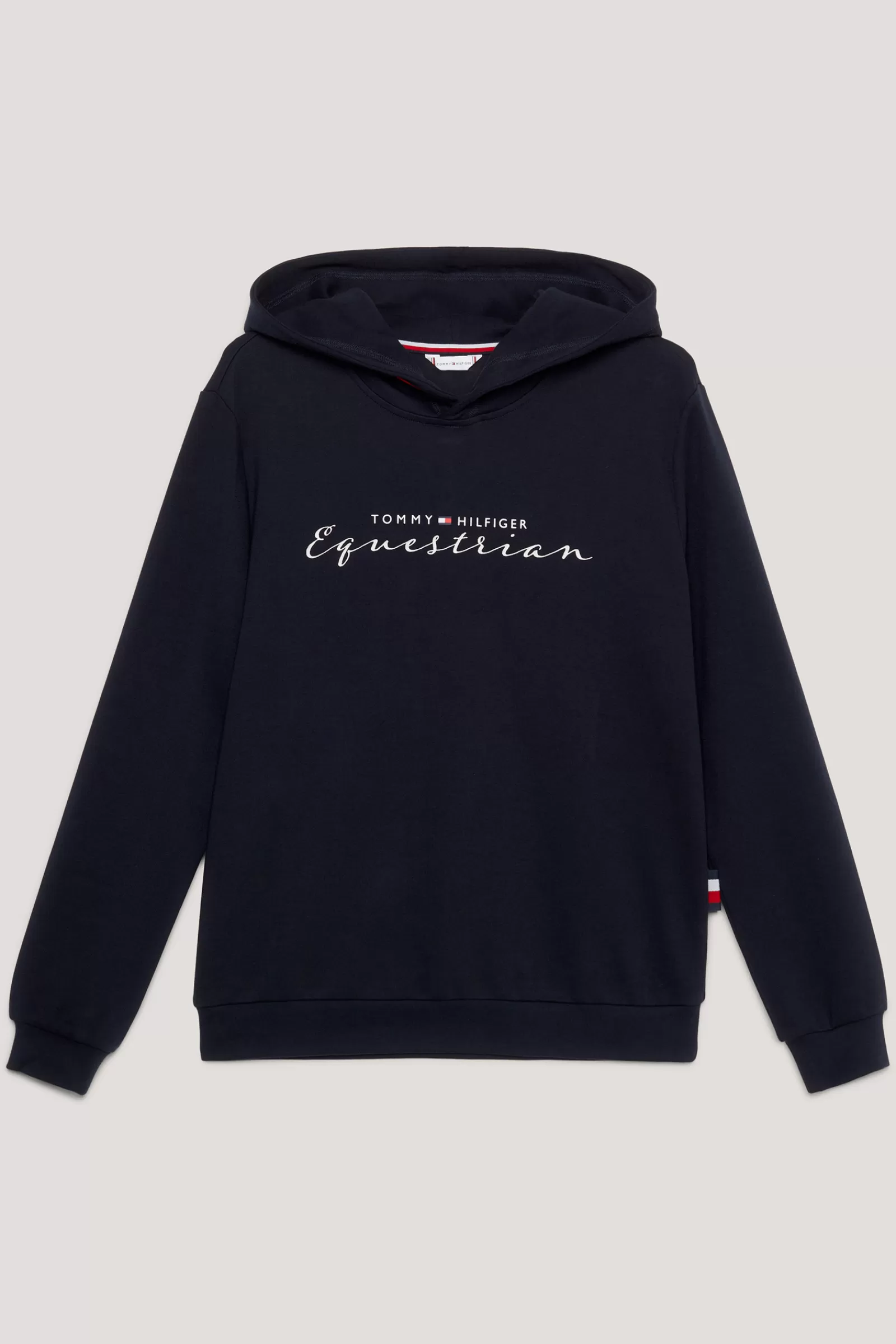 Riding Jumpers & Fleeces*tommyhilfigerequestrian Tommy Hilfiger Equestrian Metallic Logo Women'S Graphic Hoodie Desert Sky