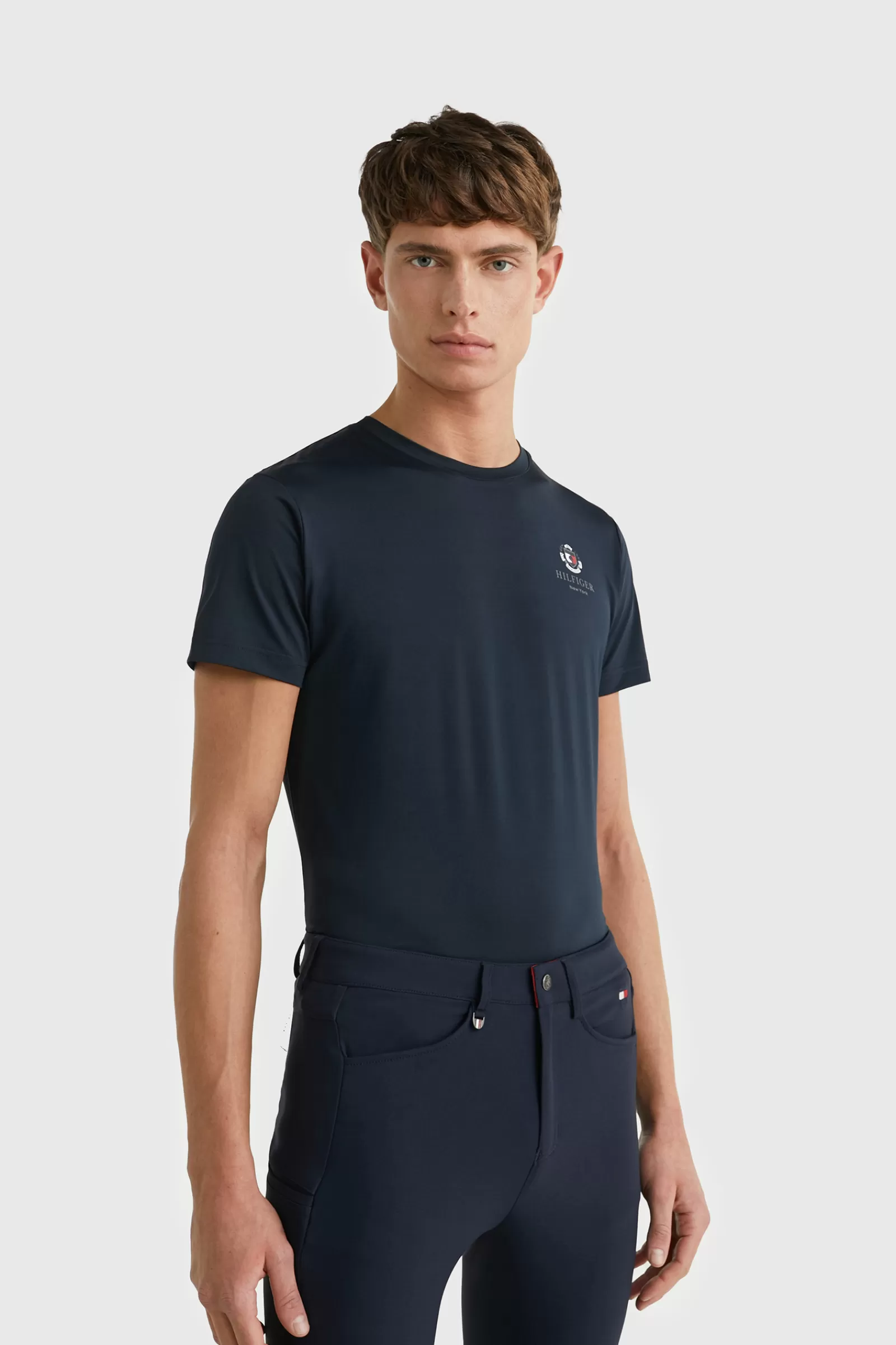 Tops & T-Shirts*tommyhilfigerequestrian Tommy Hilfiger Equestrian Performance Crest Men'S Print T-Shirt Desert Sky