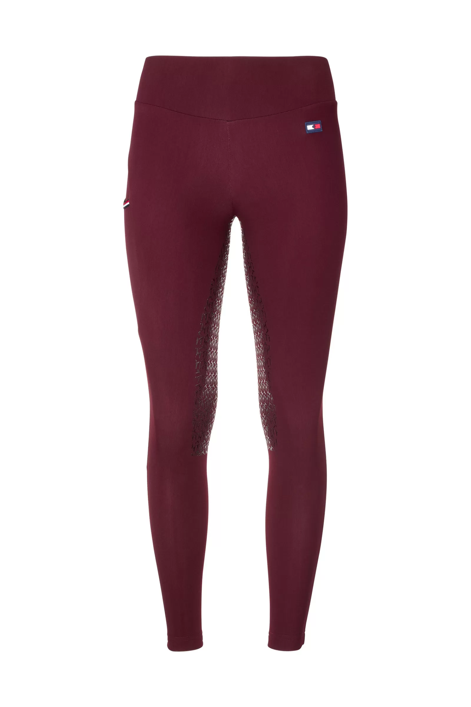 Riding Tights*tommyhilfigerequestrian Tommy Hilfiger Equestrian Women'S Full Grip Thermo Riding Tights Burgundy