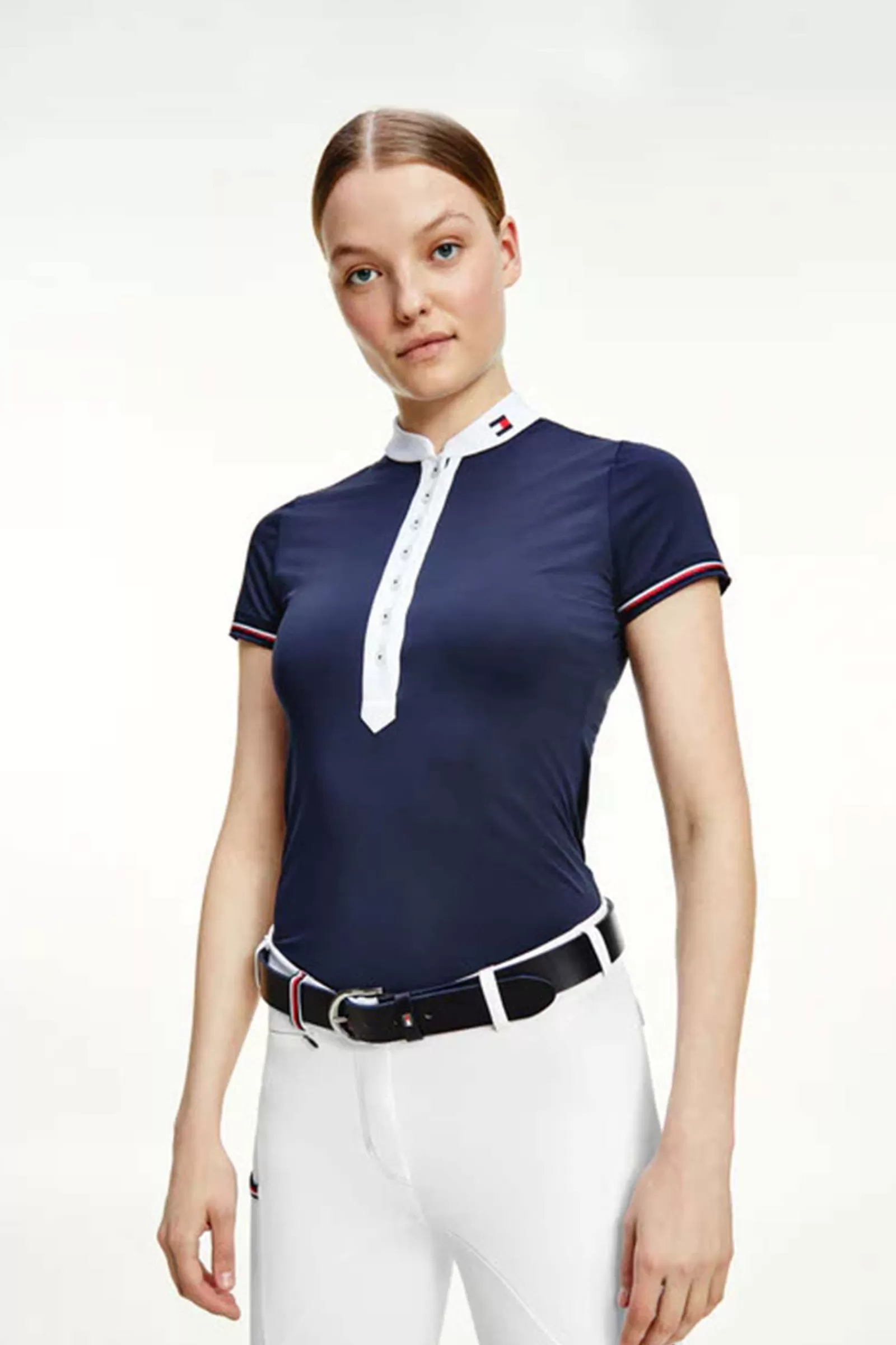 Tops & T-Shirts*tommyhilfigerequestrian Tommy Hilfiger Equestrian Women'S Show Shirt Db/Ab