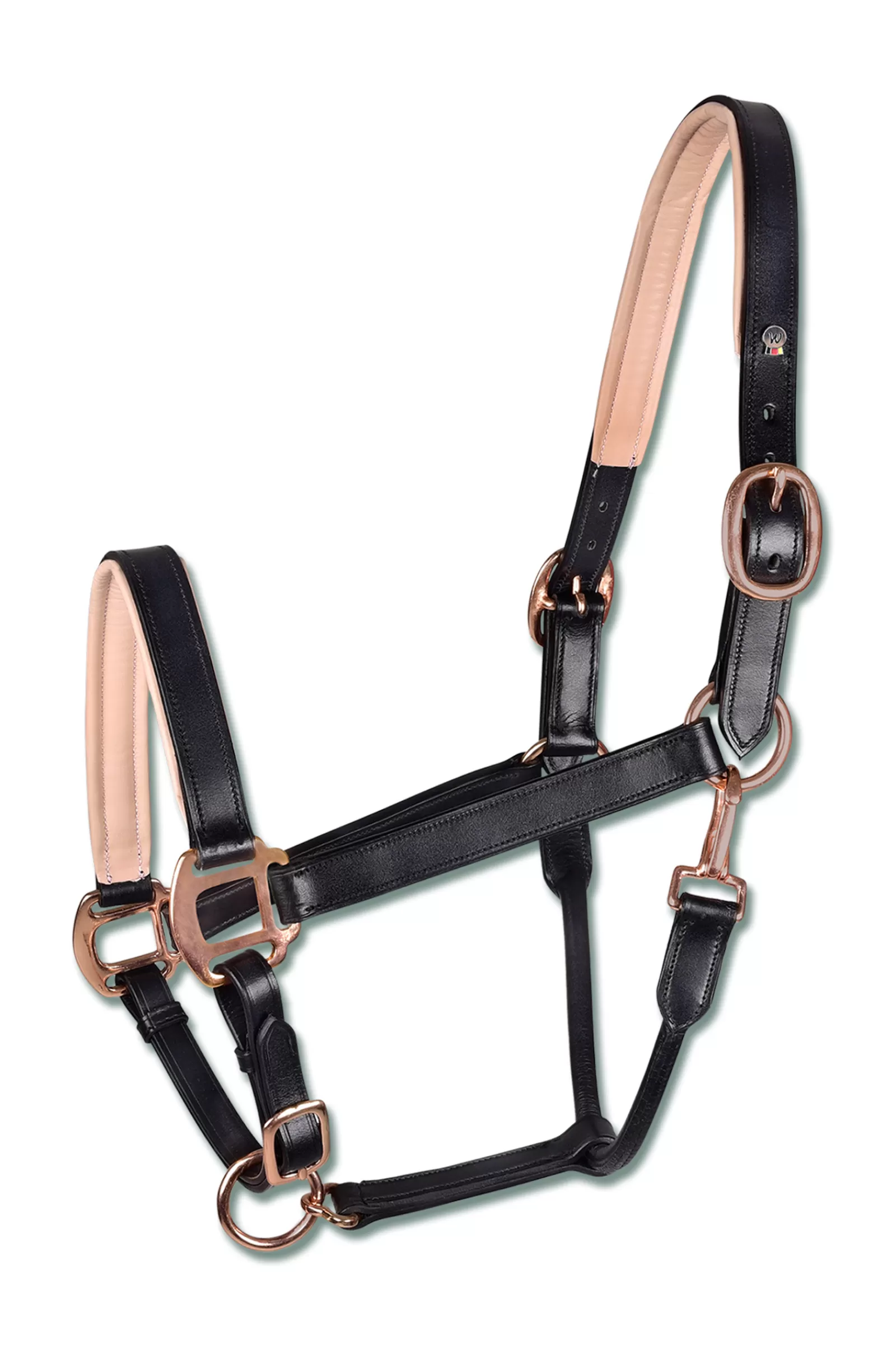 waldhausen X-Line Leather Halter Ros> Headcollars & Halters