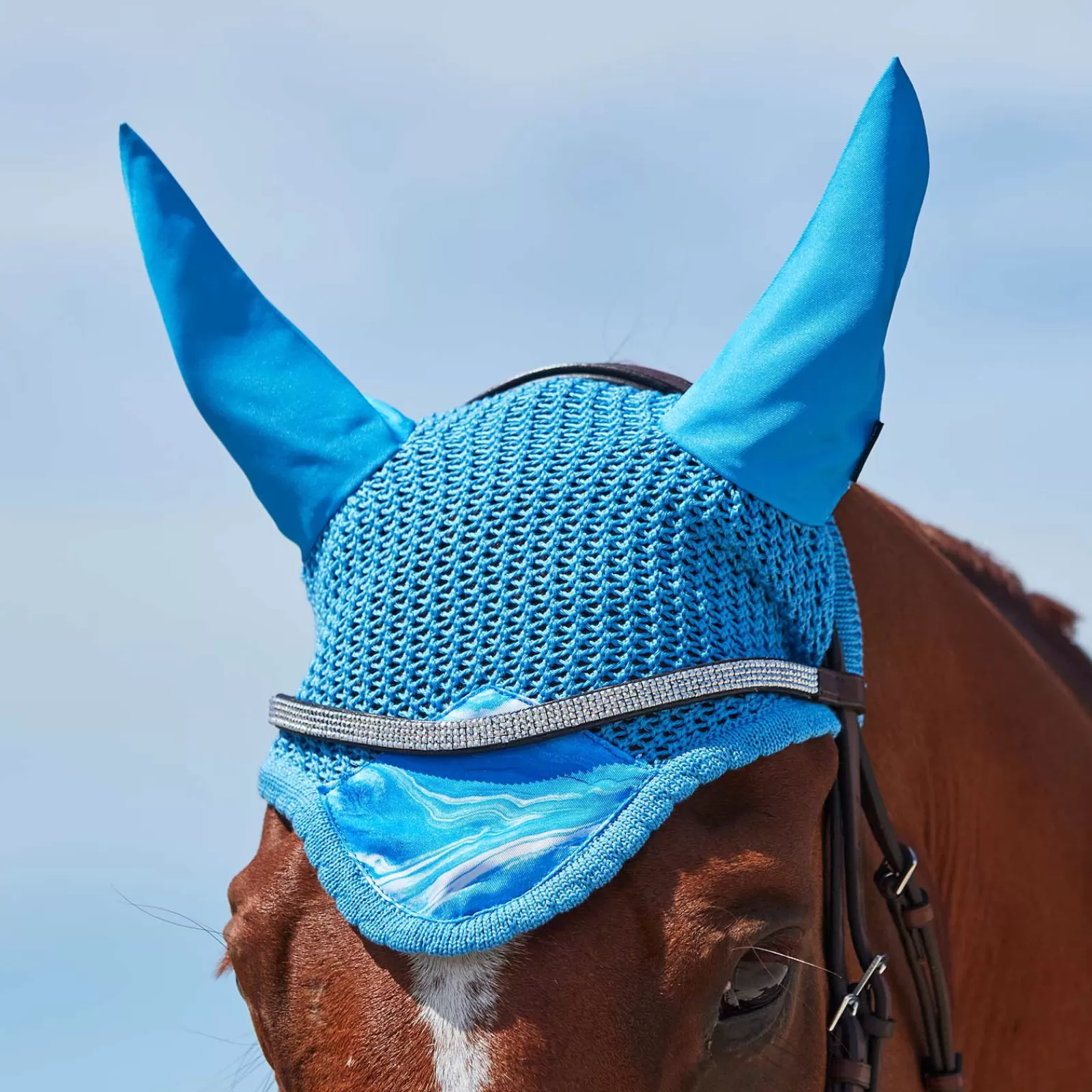 weatherbeeta Prime Marble Flyhood> Ear Bonnets & Fly Veils