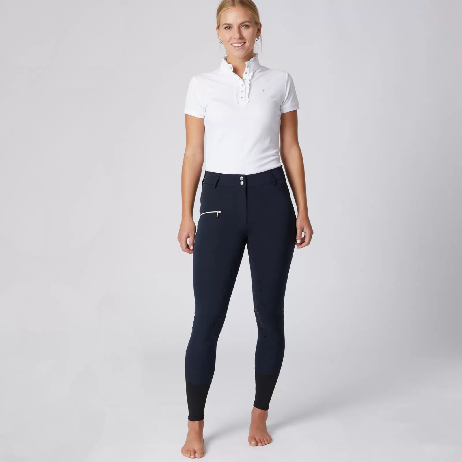 Full Seat Breeches*horze Women'S High Waist Bit Print Silicone Full Seat Breeches Db/Ab