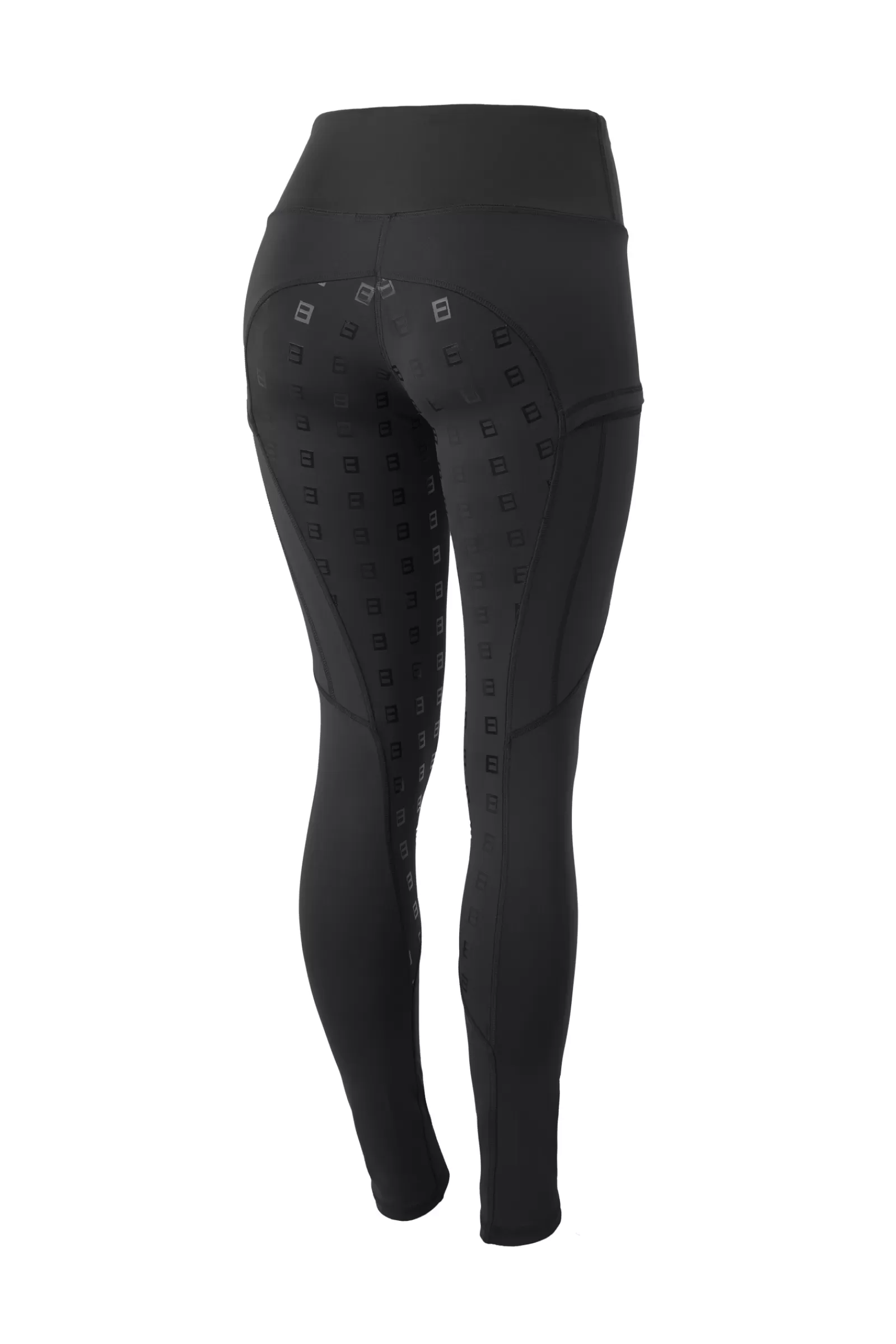 Riding Tights*horze Women'S Riding Tights With Silicone Full Seat And High Waist Black