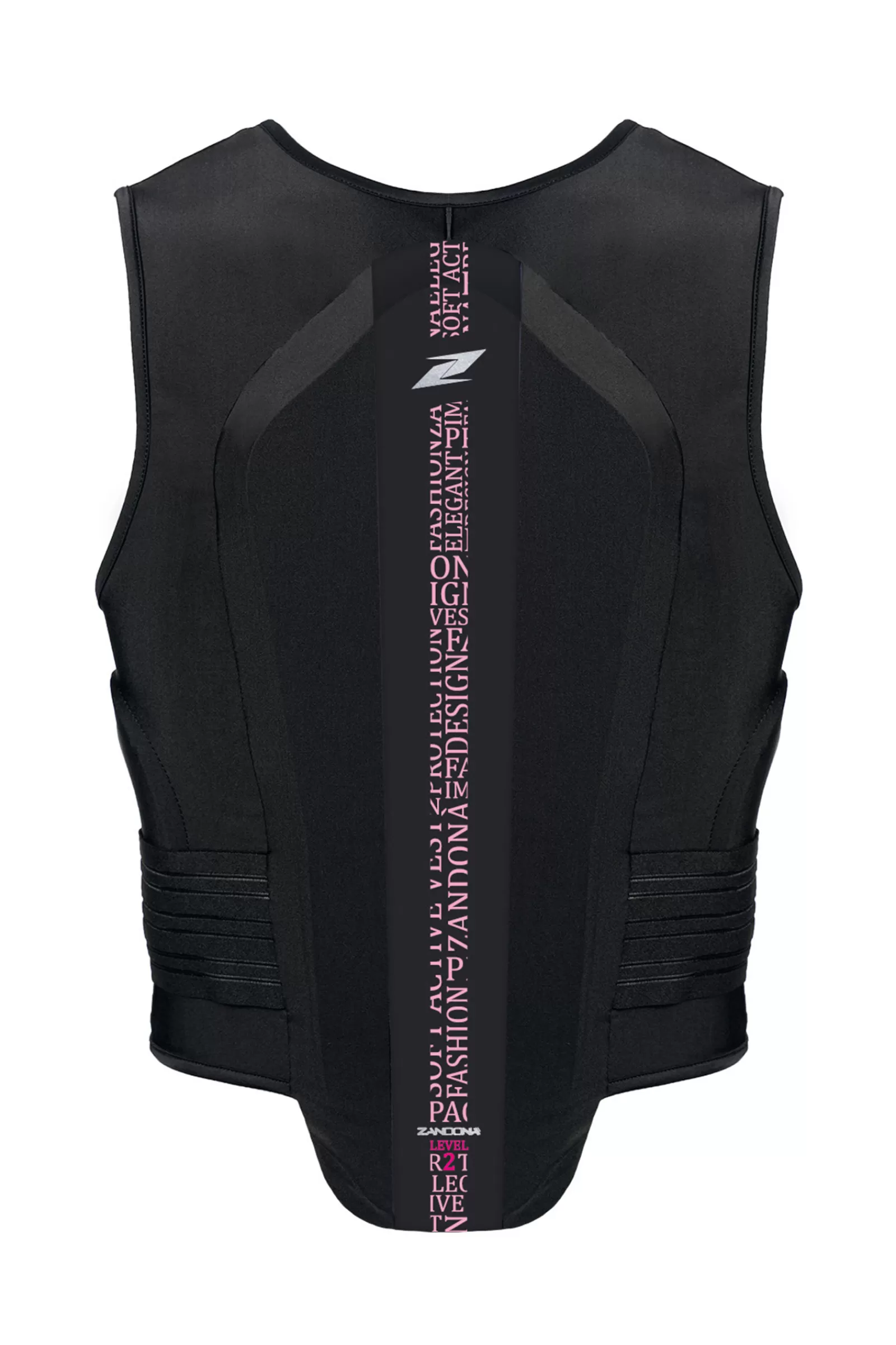 Body Protectors*zandona Soft Vest Pro X7 (168-177Cm) Back Protector Black/Light Pink Stretch