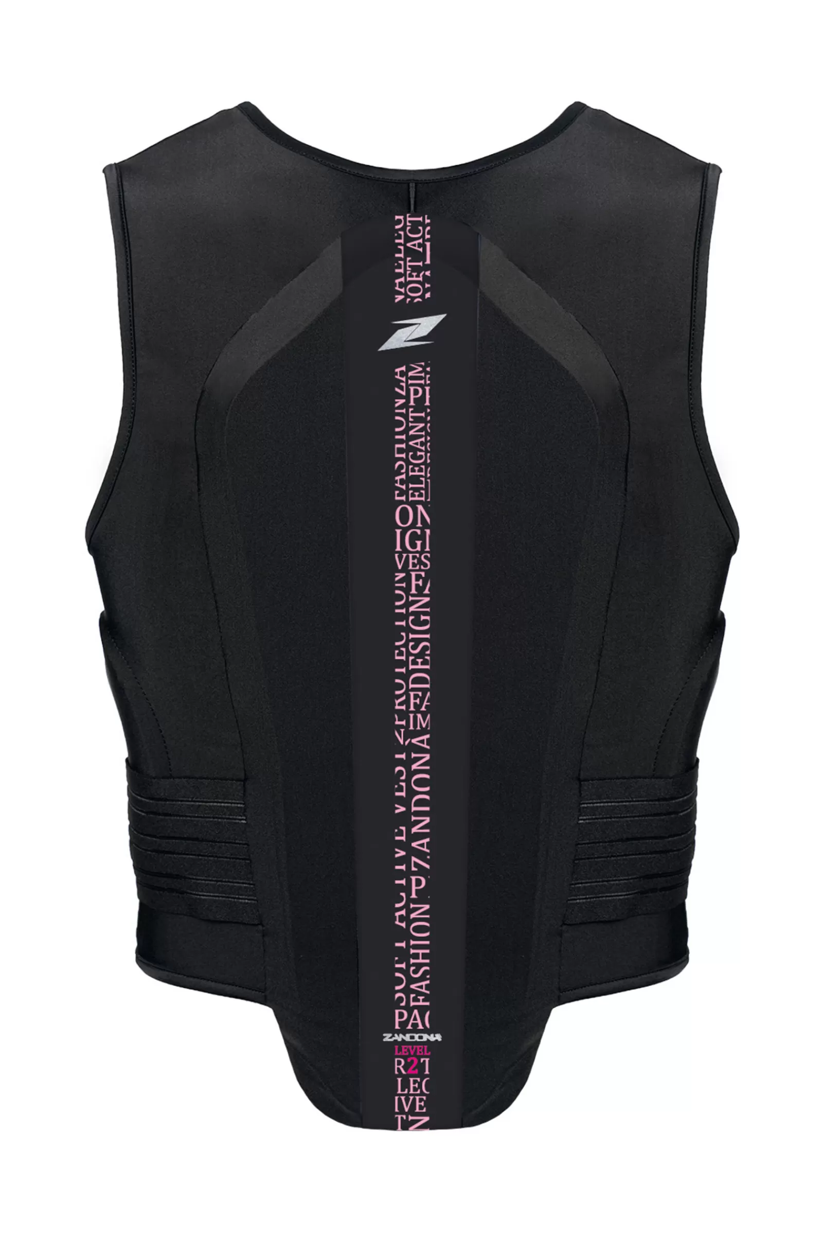 Body Protectors*zandona Soft Vest Pro X8 (178-187Cm) Back Protector Black/Light Pink Stretch